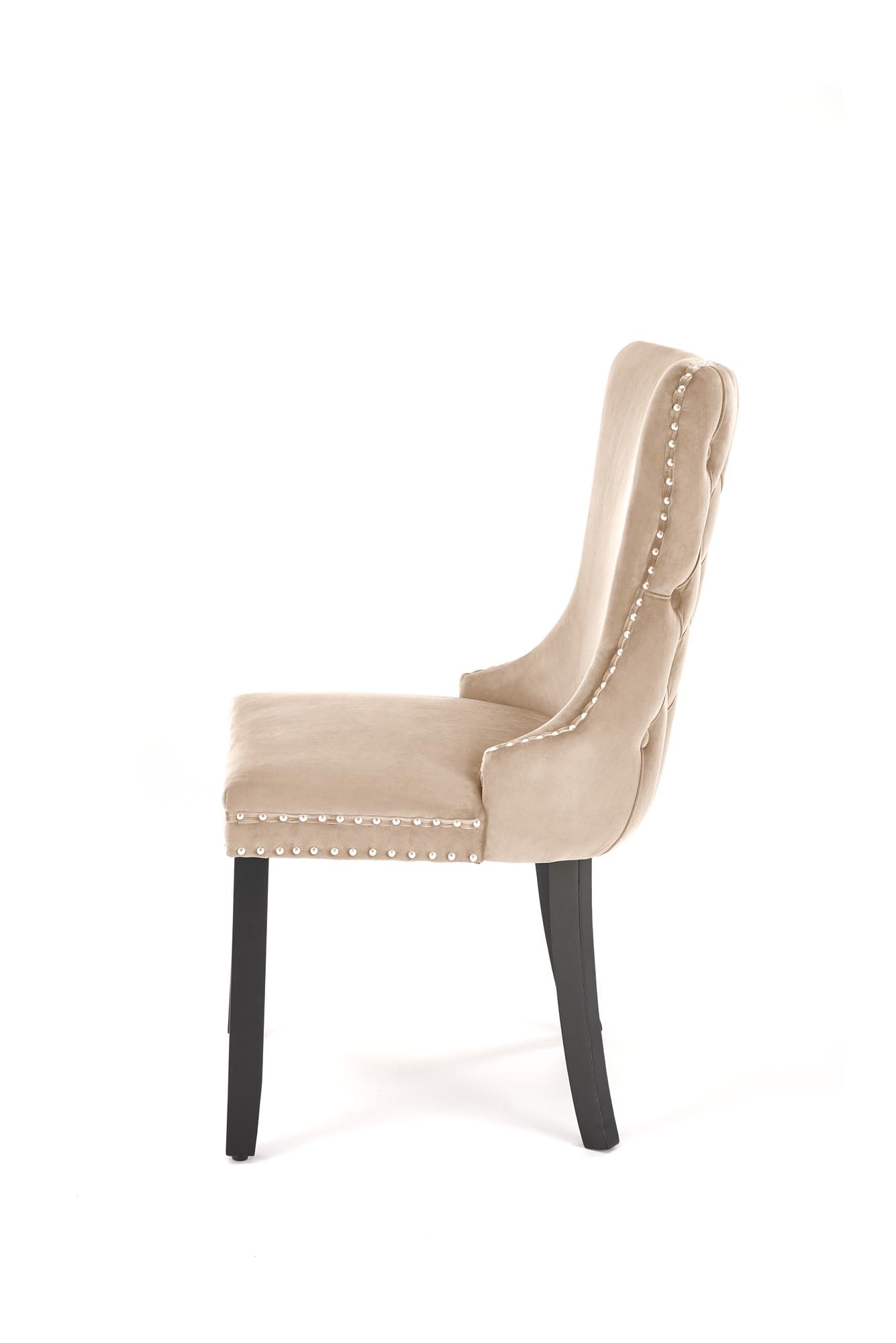 Scaun de sufragerie Alda, 50x62x95, bej/negru - imagine 3