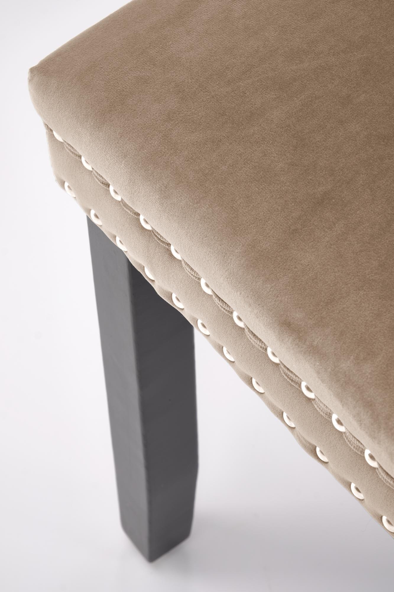 Scaun de sufragerie Alda, 50x62x95, bej/negru - imagine 4