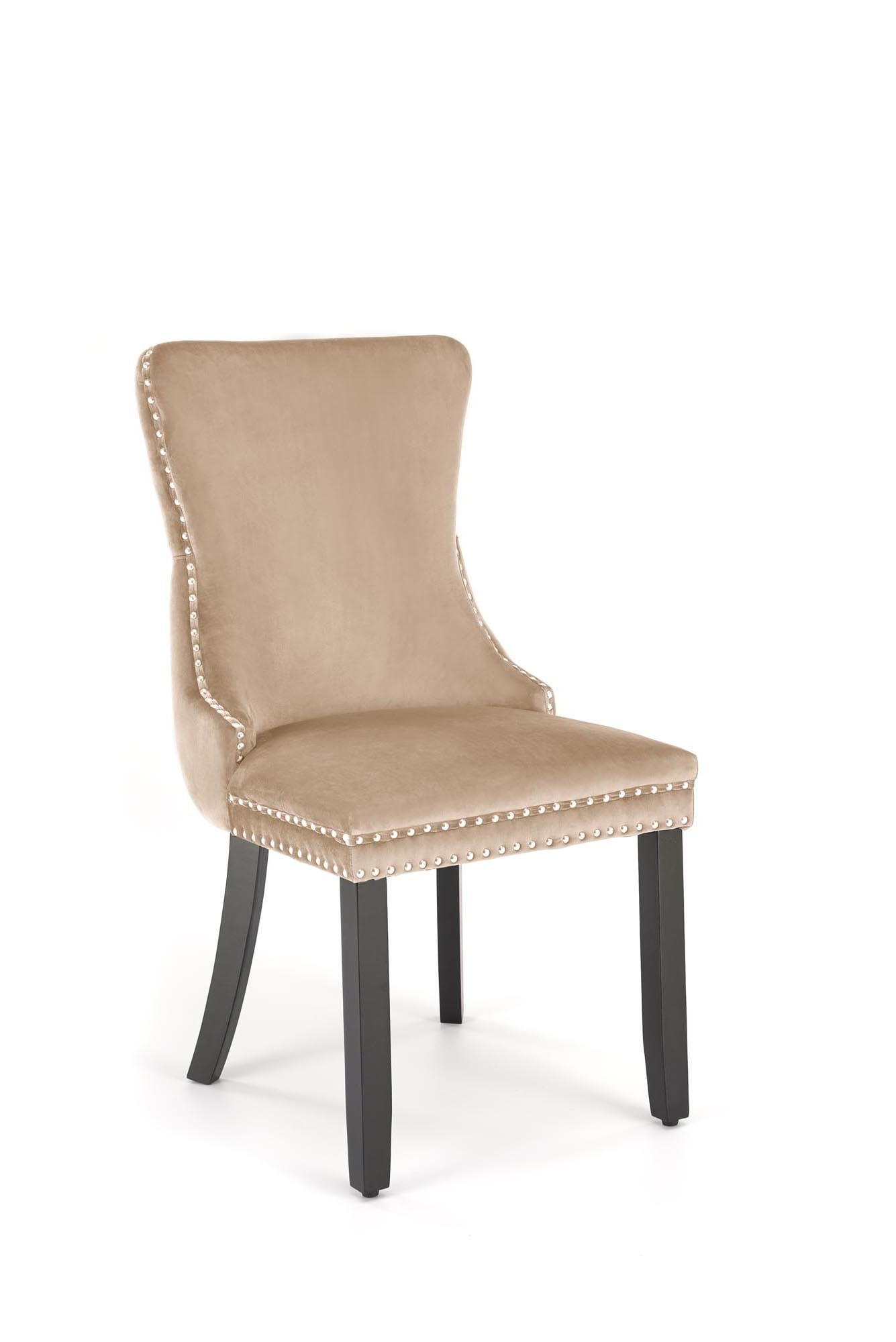 Scaun de sufragerie Alda, 50x62x95, bej/negru - imagine 7