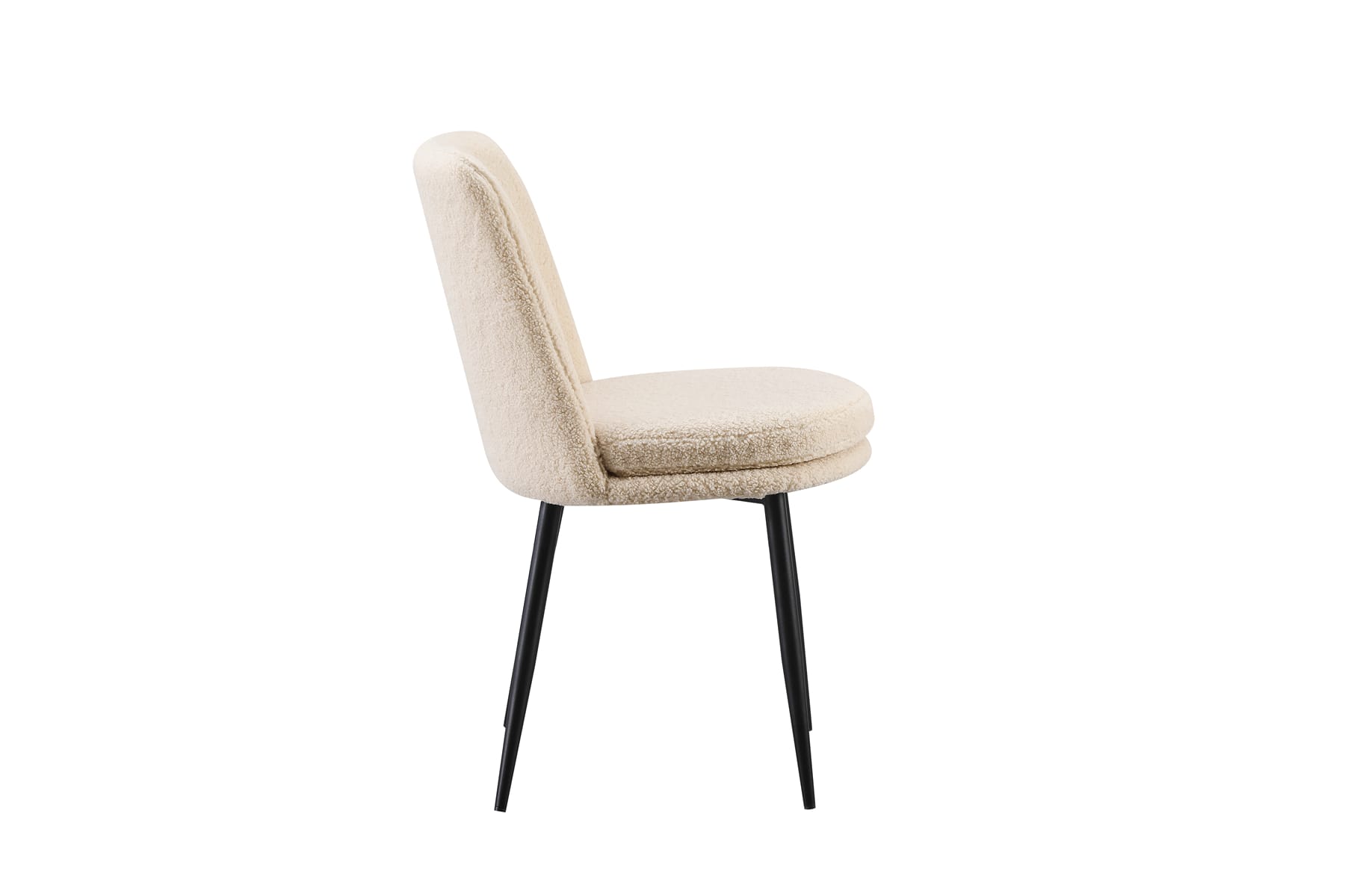 Scaun de sufragerie К-345, 59x47x95, bej/negru - imagine 3
