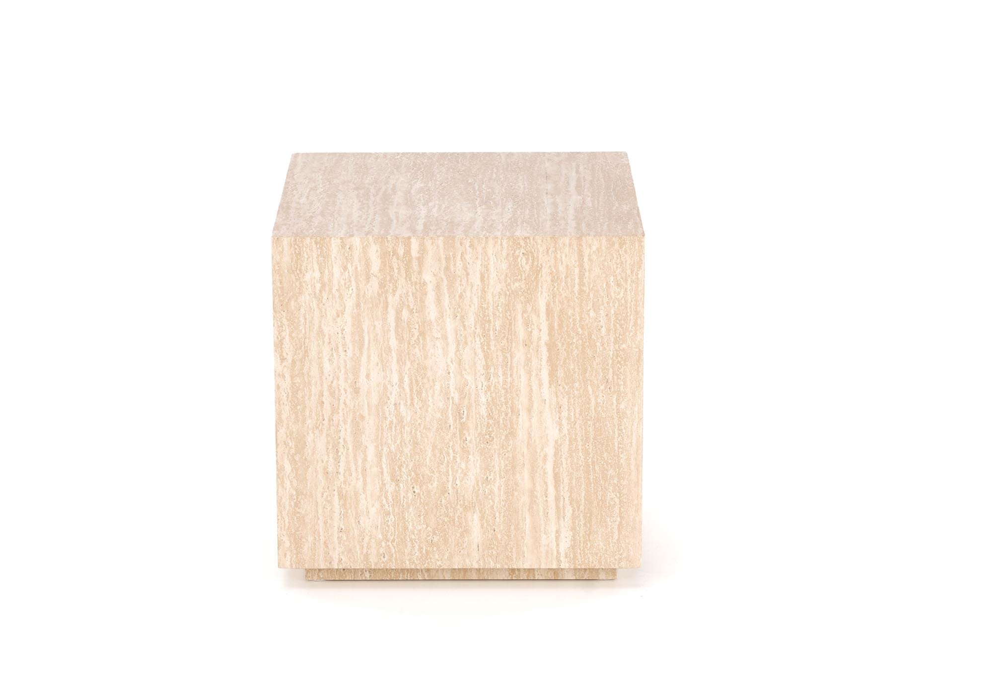 Masuta de cafea Travertino S, 45x45x45, efect de piatra travertin - imagine 2