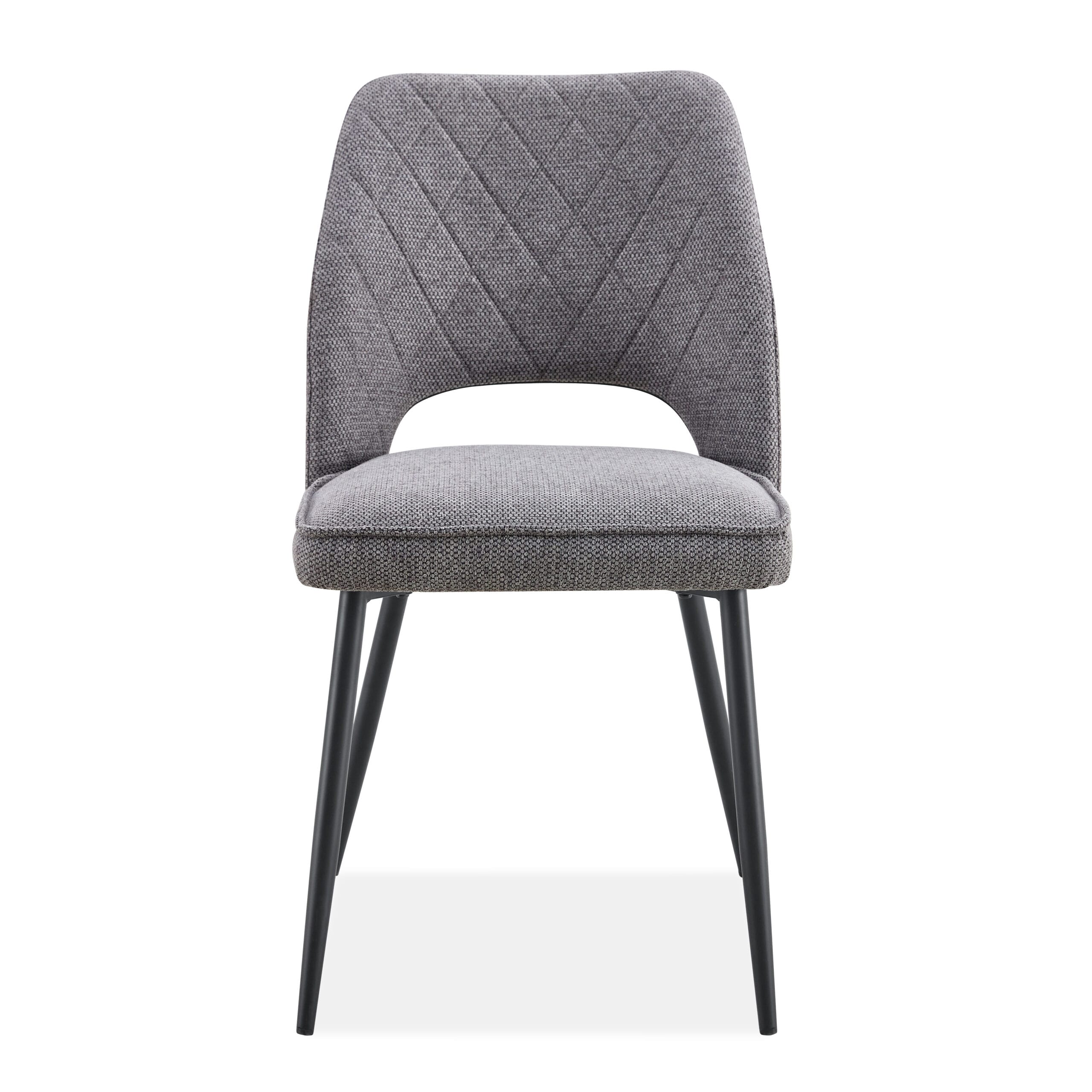 Scaun de sufragerie К-358, 59x57x86, gri deschis/ negru - imagine 2