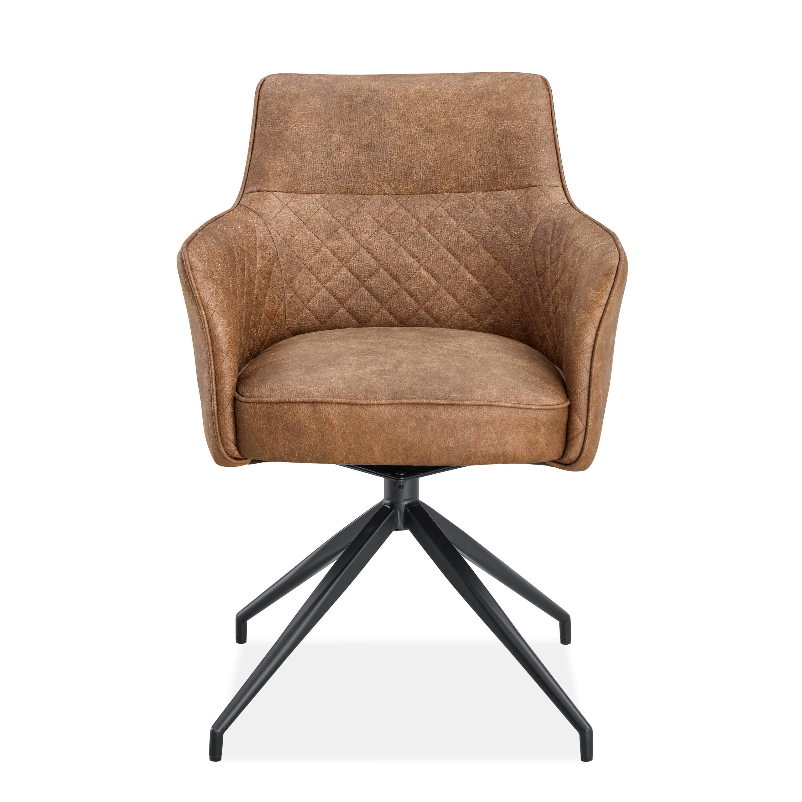 Scaun de sufragerie К-359, 59x45x82, maro/ negru - imagine 2