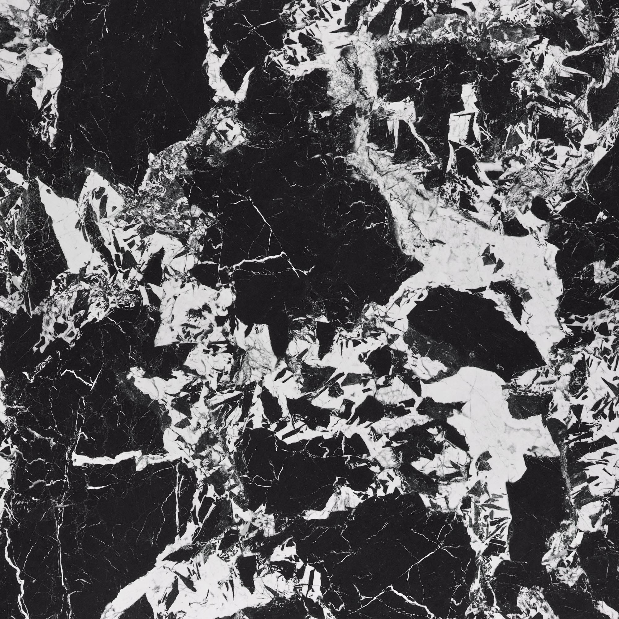 Masa Manuel, 120x120x77, rotunda, marmura neagra/ negru - imagine 5