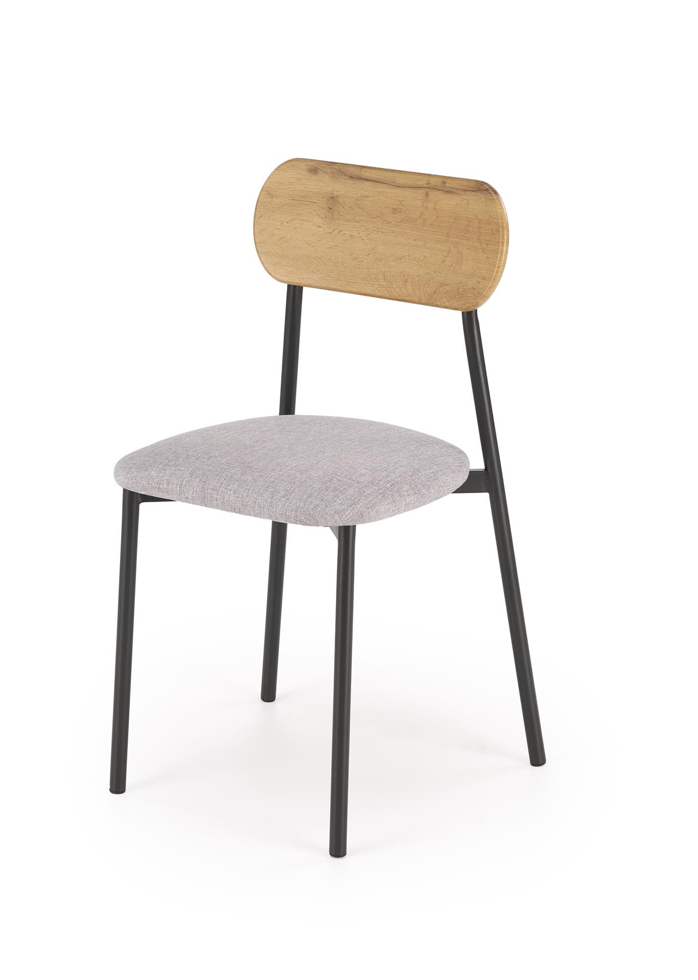 Set Nando, 84x54x76, masa cu 2 scaune, natural/ gri/ negru - imagine 8