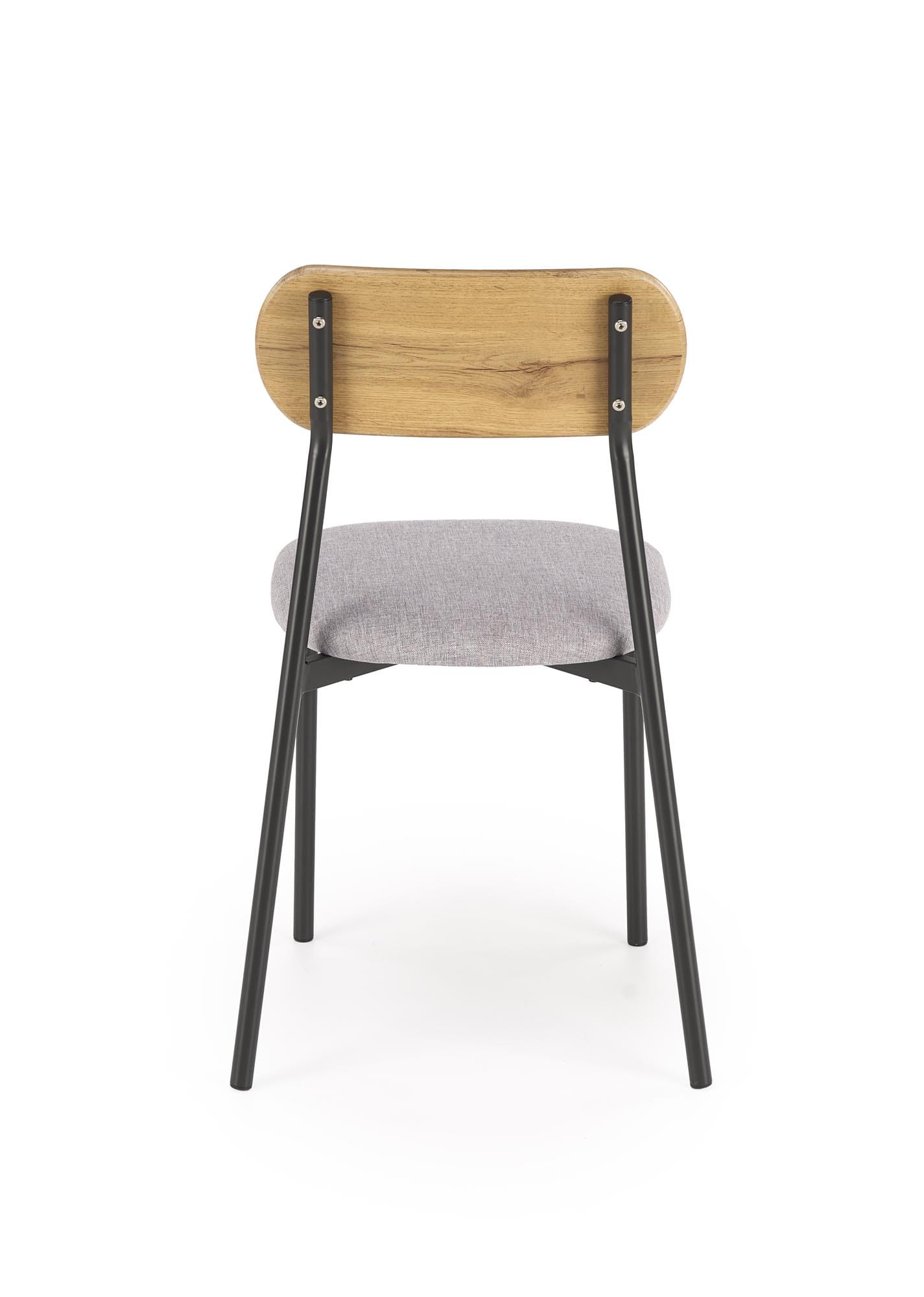 Set Nando, 84x54x76, masa cu 2 scaune, natural/ gri/ negru - imagine 11
