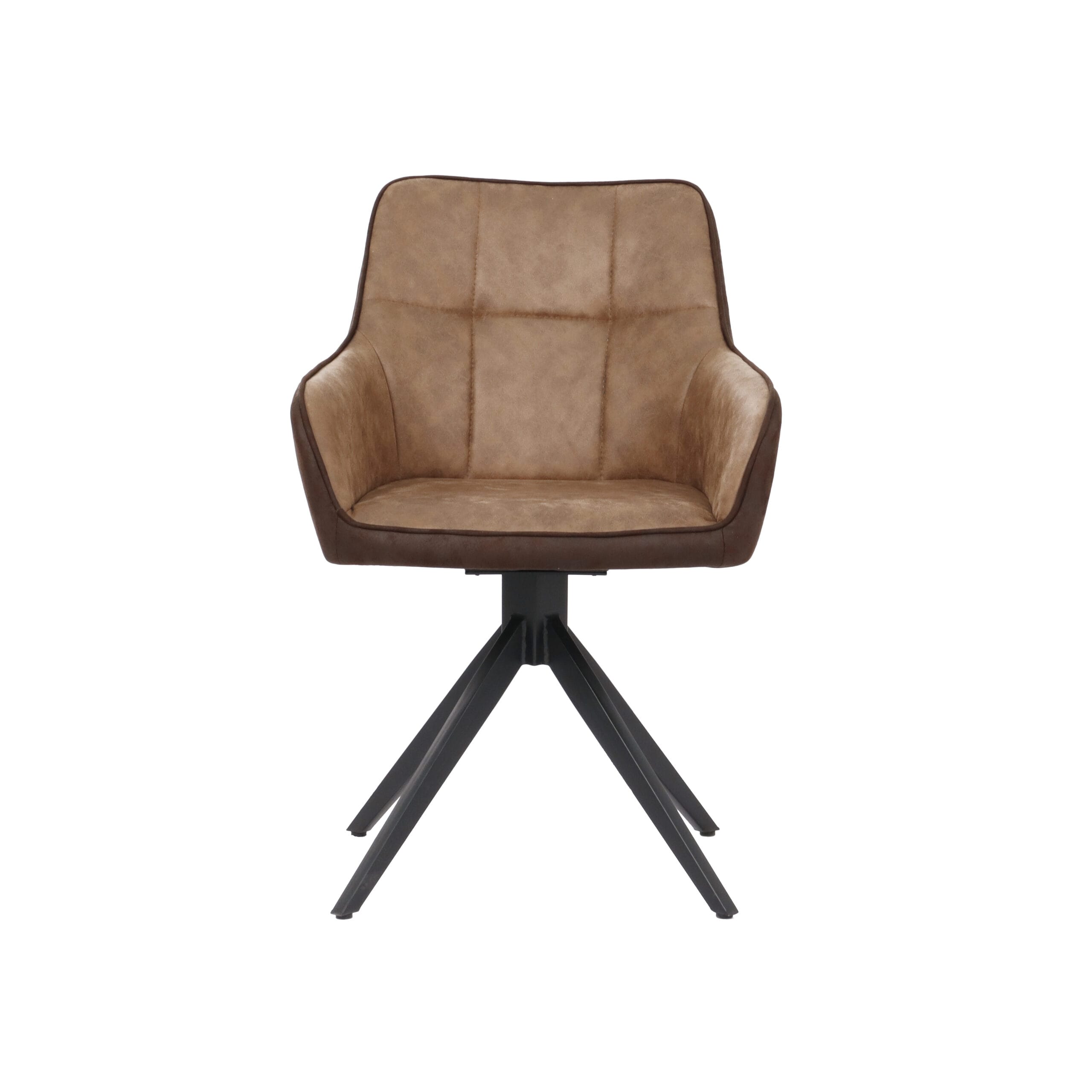 Scaun de sufragerie K-346, 61x52x85, caramel/ maro/ negru - imagine 2