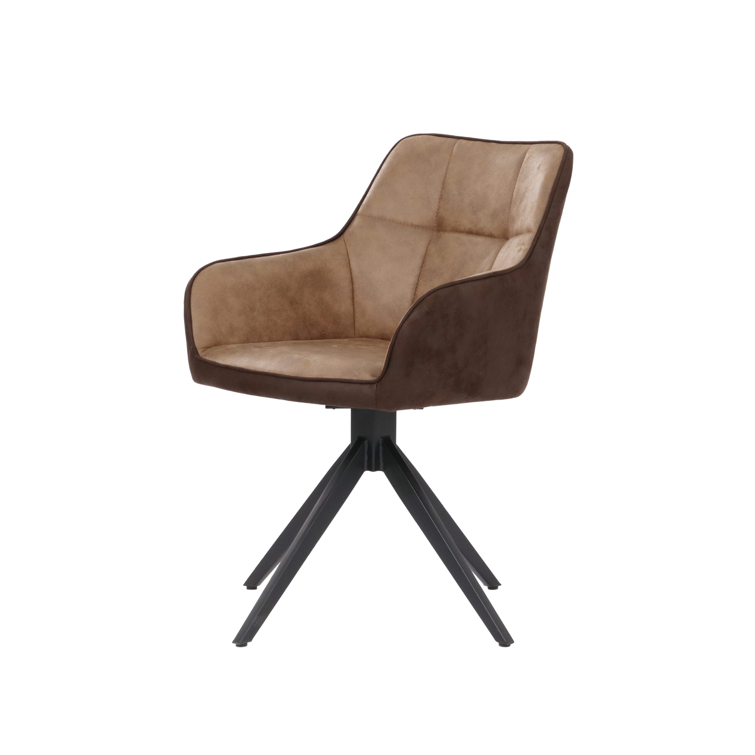 Scaun de sufragerie K-346, 61x52x85, caramel/ maro/ negru - imagine 5
