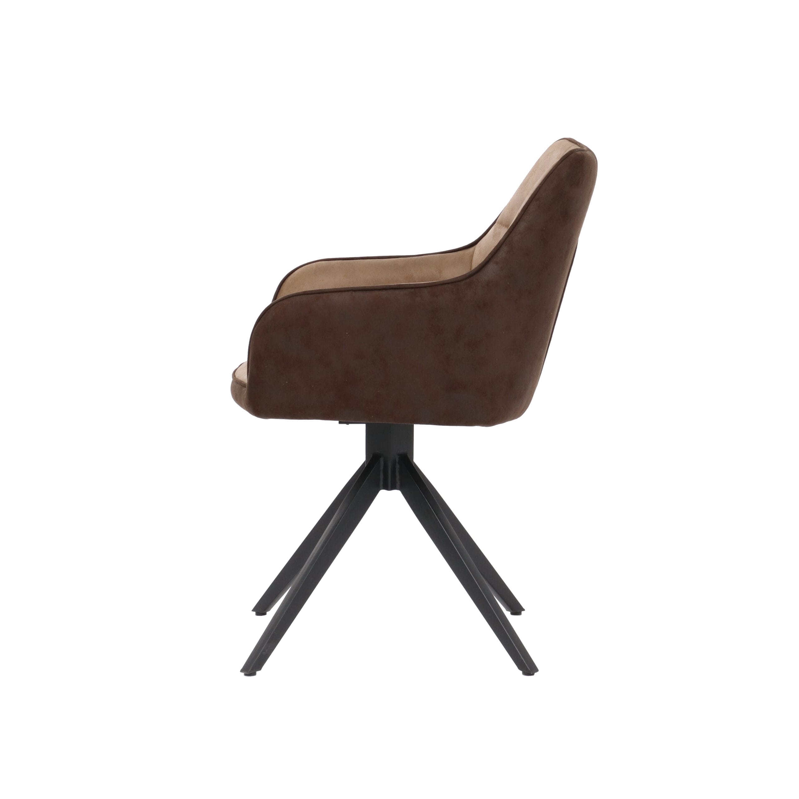Scaun de sufragerie K-346, 61x52x85, caramel/ maro/ negru - imagine 6