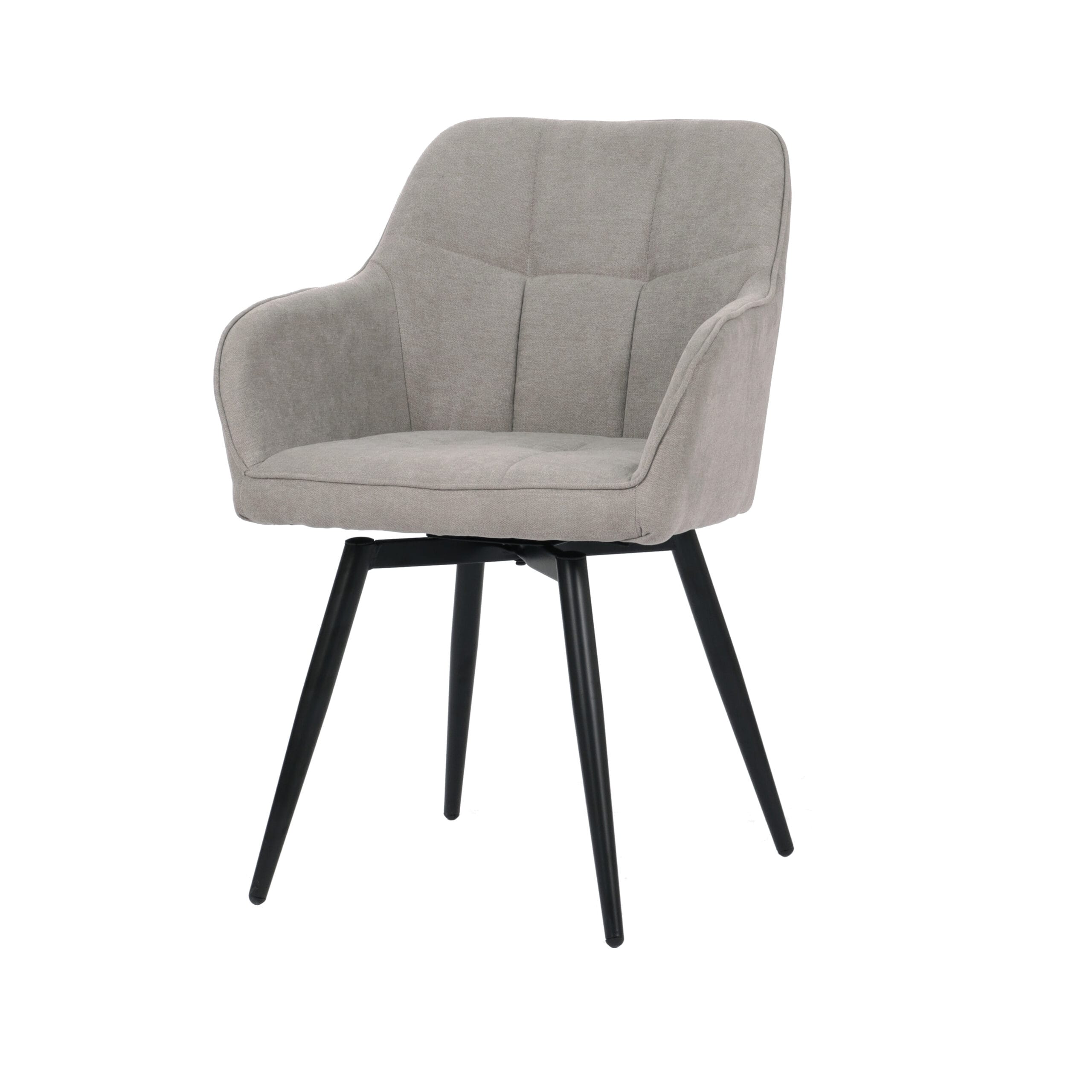 Scaun de sufragerie К-350, 55x49x82, gri deschis/ negru