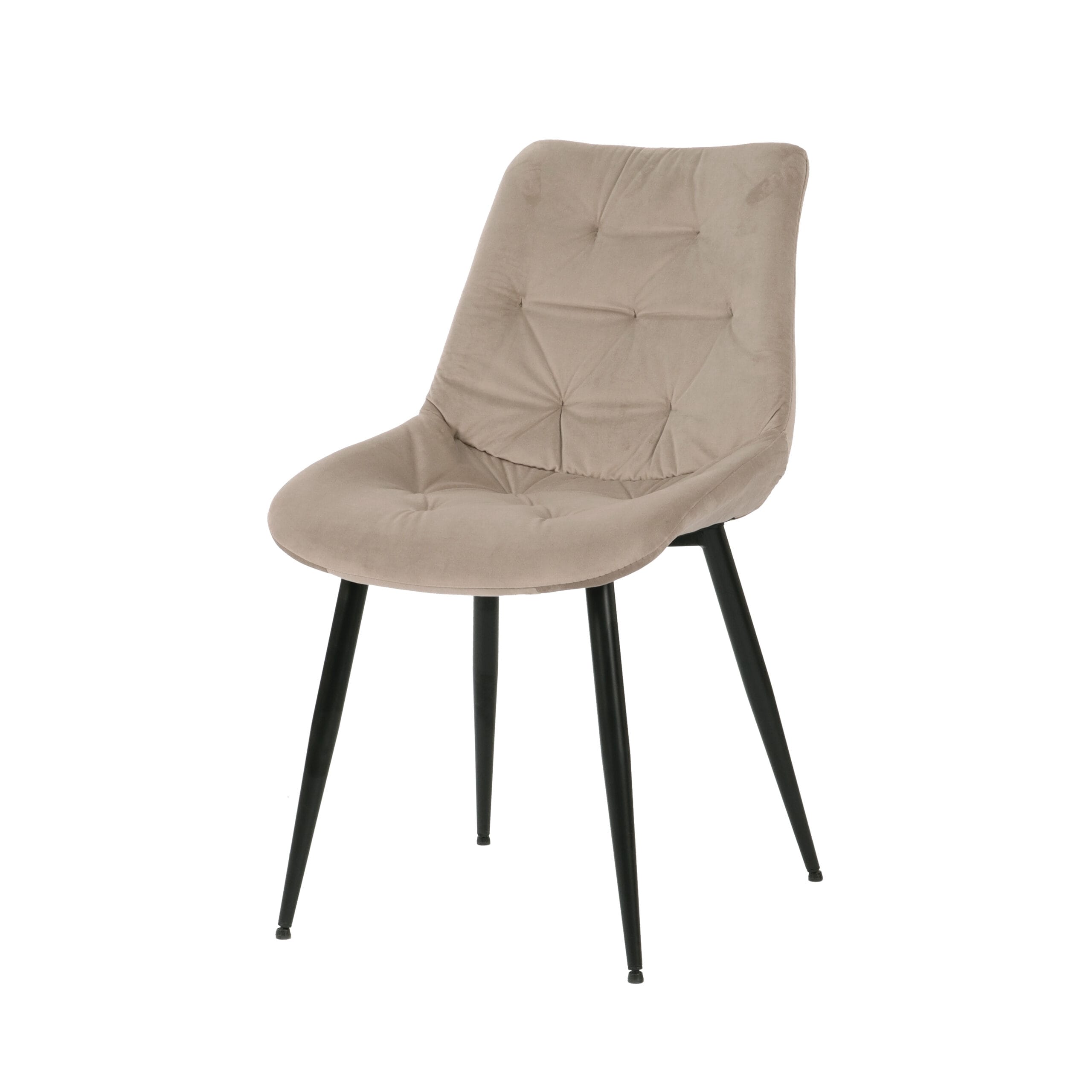 Scaun de sufragerie К-351, 61x51x86, bej/ negru