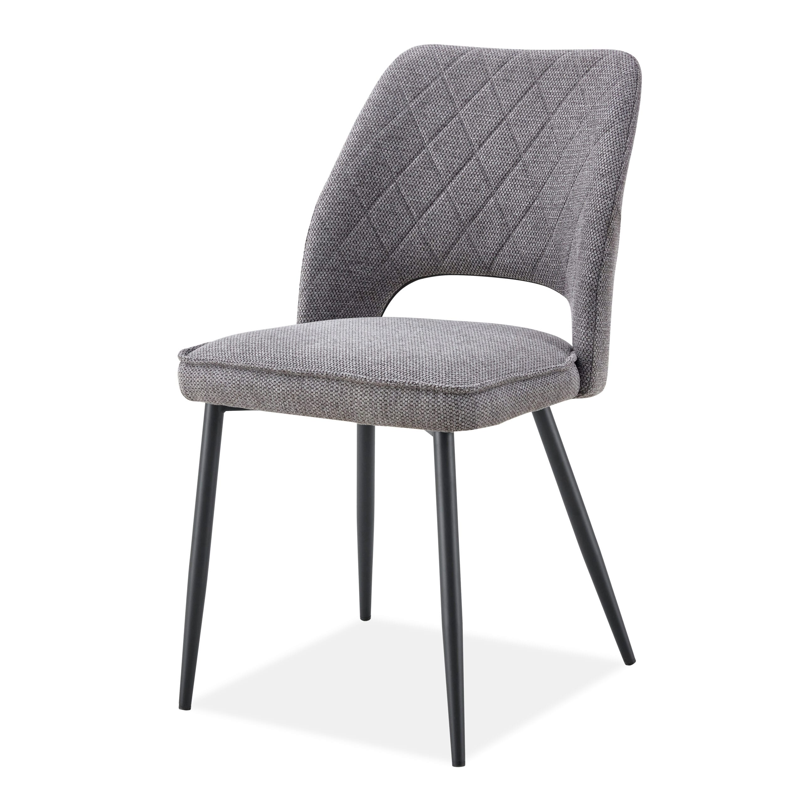 Scaun de sufragerie К-358, 59x57x86, gri deschis/ negru