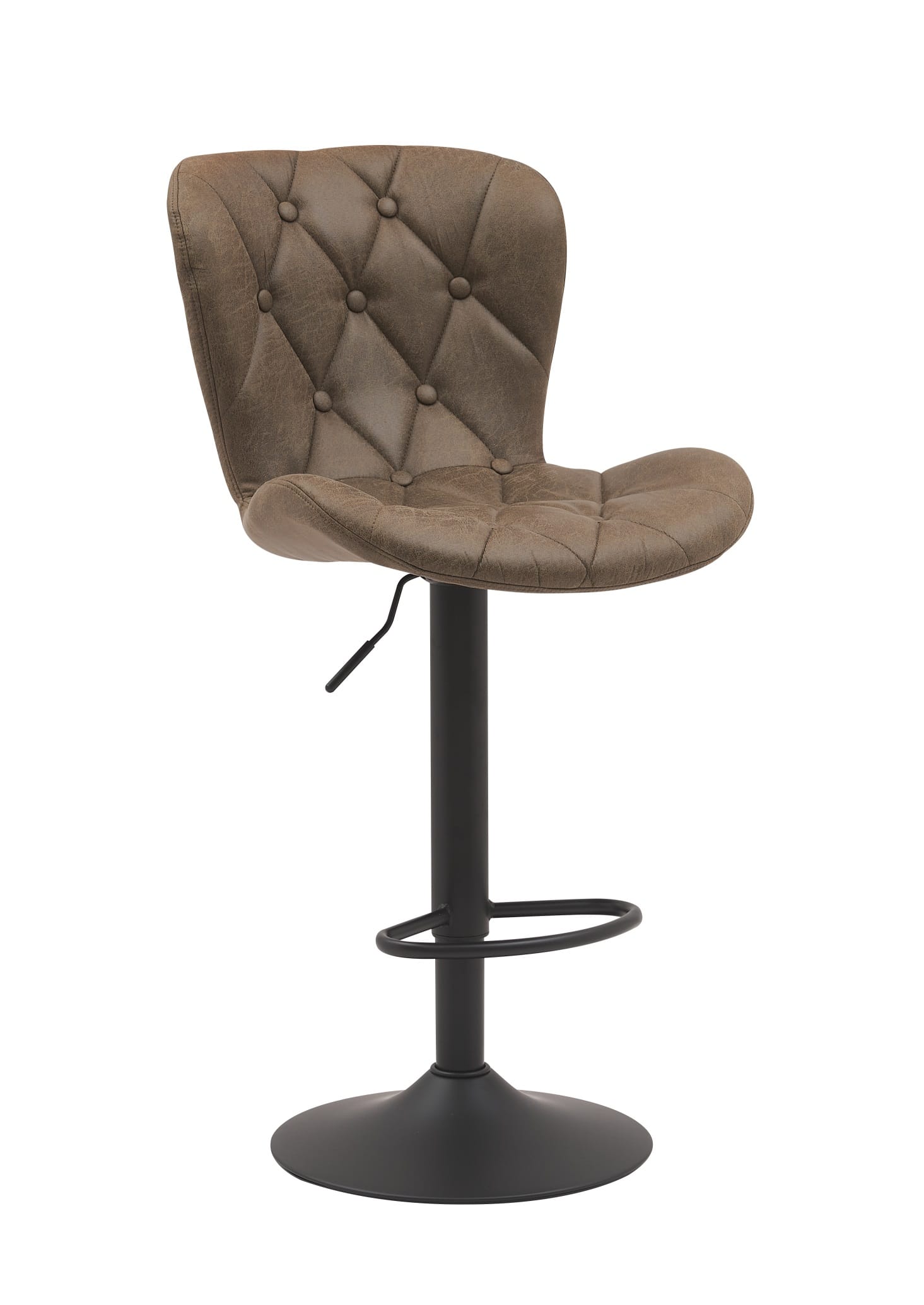 Scaun de bar 127, 46x50x7, maslina/ negru
