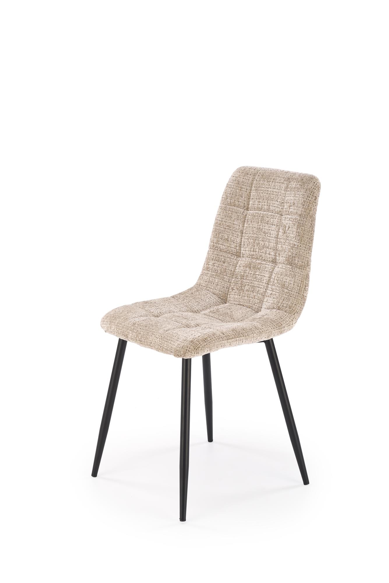 Scaun de sufragerie К-547, 45x53x87, bej/negru