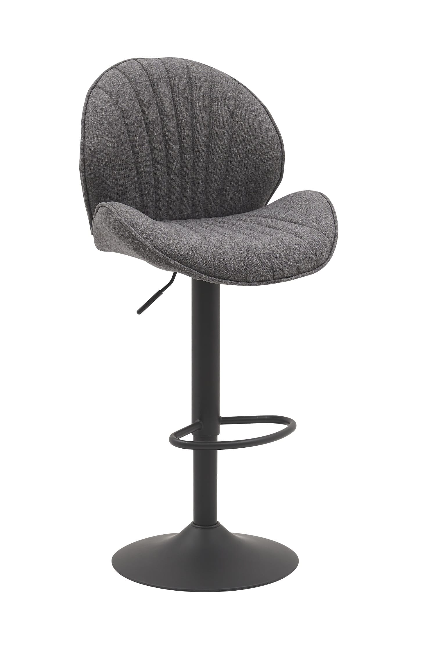 Scaun de bar N 130, 48x51x91, gri/negru