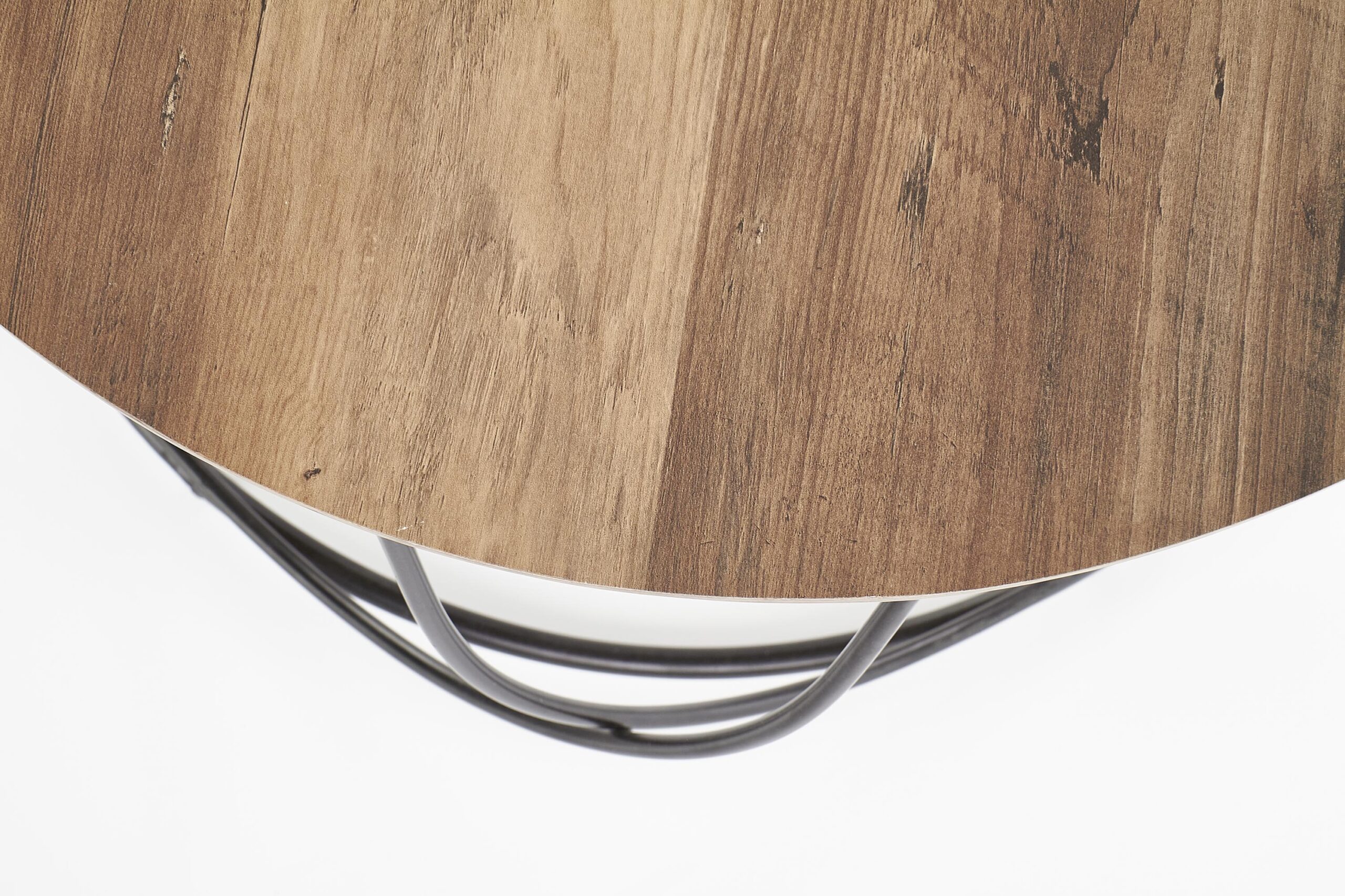 Masuta de cafea Nubira, 60x41, rotunda, nuc/ negru - imagine 3
