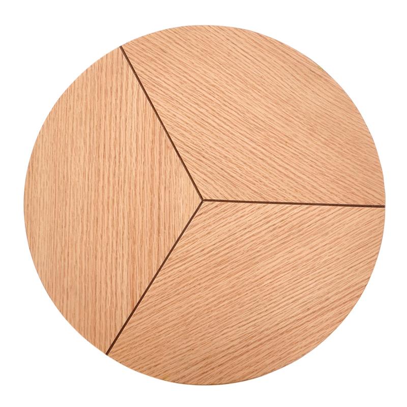 Masuta de cafea Karida S rotunda, 40x45, stejar natural/ negru - imagine 11