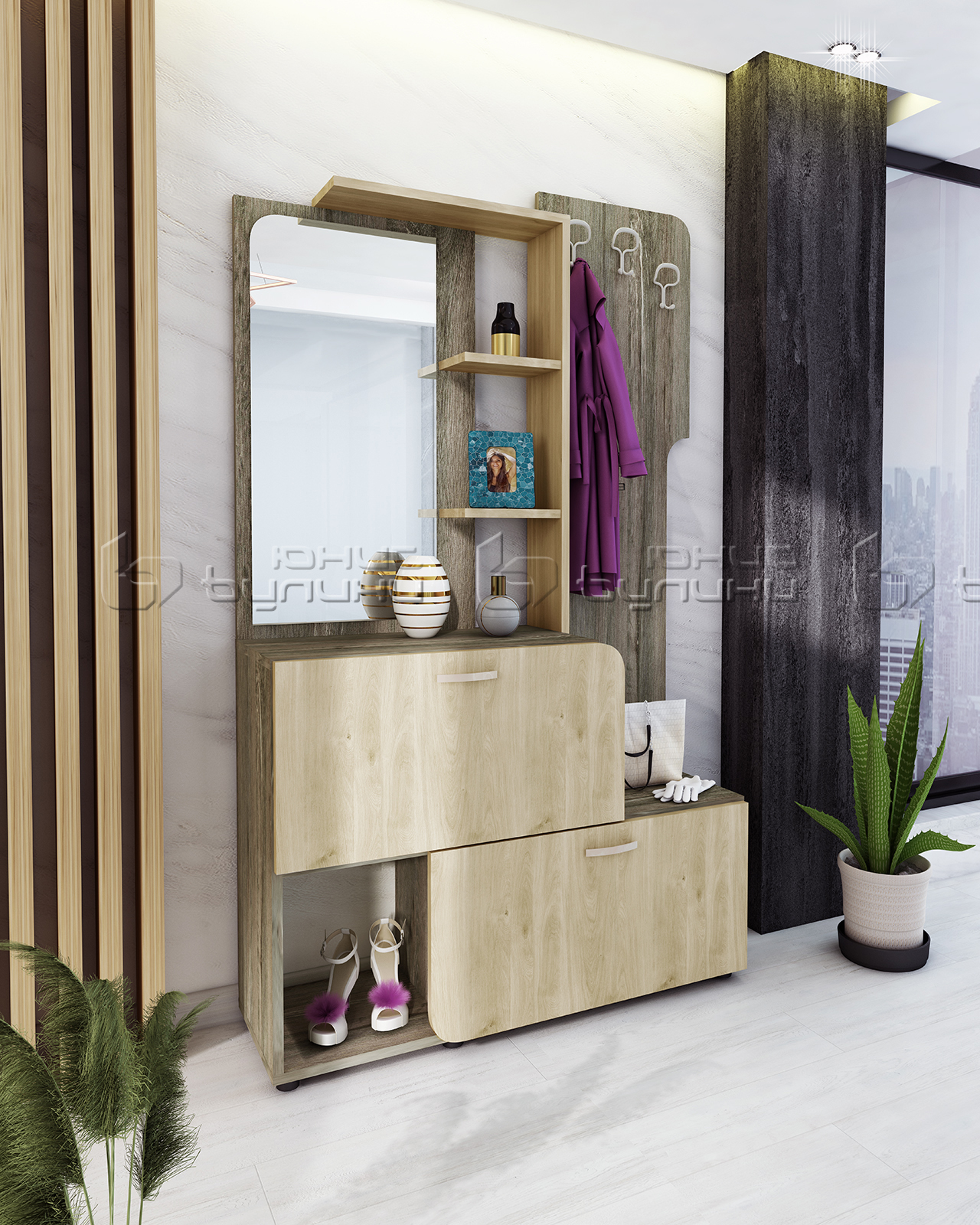 Cuier Amelia, 117x37x188.5, sherman/ pin allen