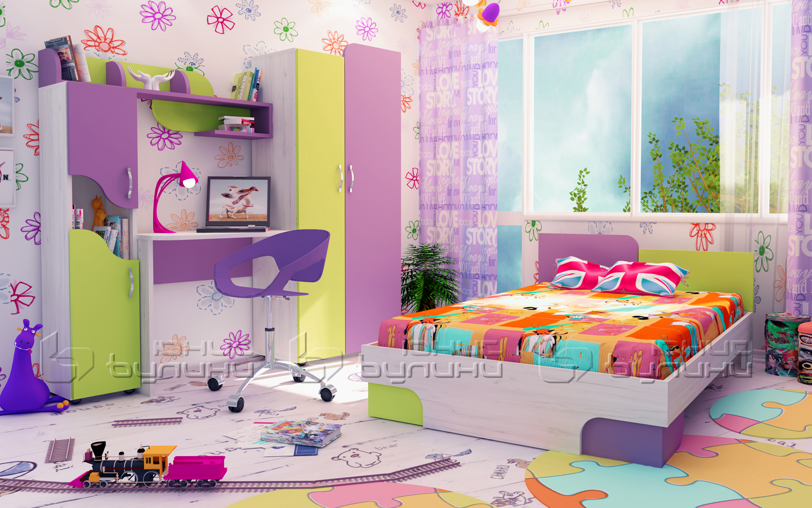 set-dormitor-copii-joy