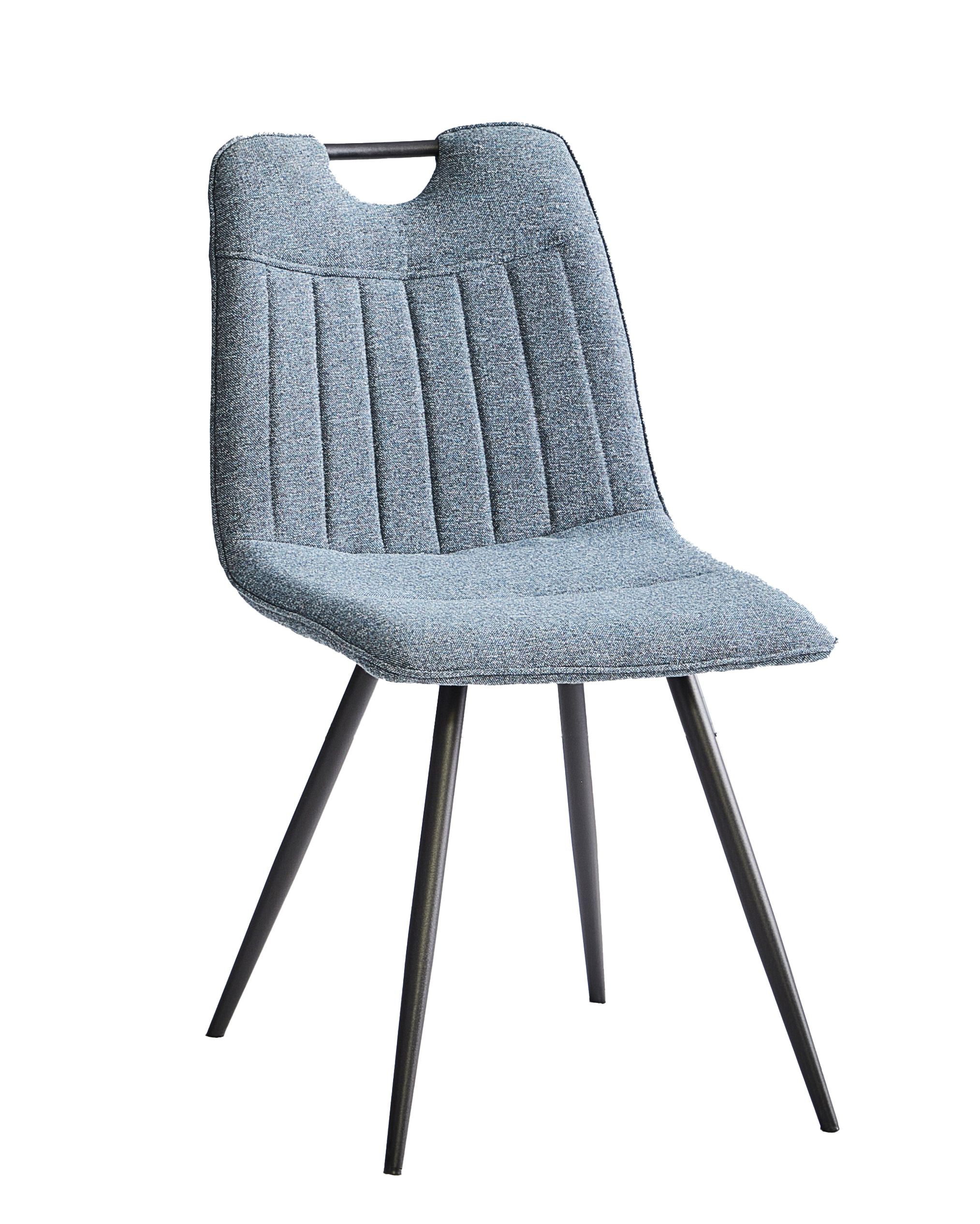 Scaun de sufragerie K-334, 56x45x86, gri/negru - imagine 2