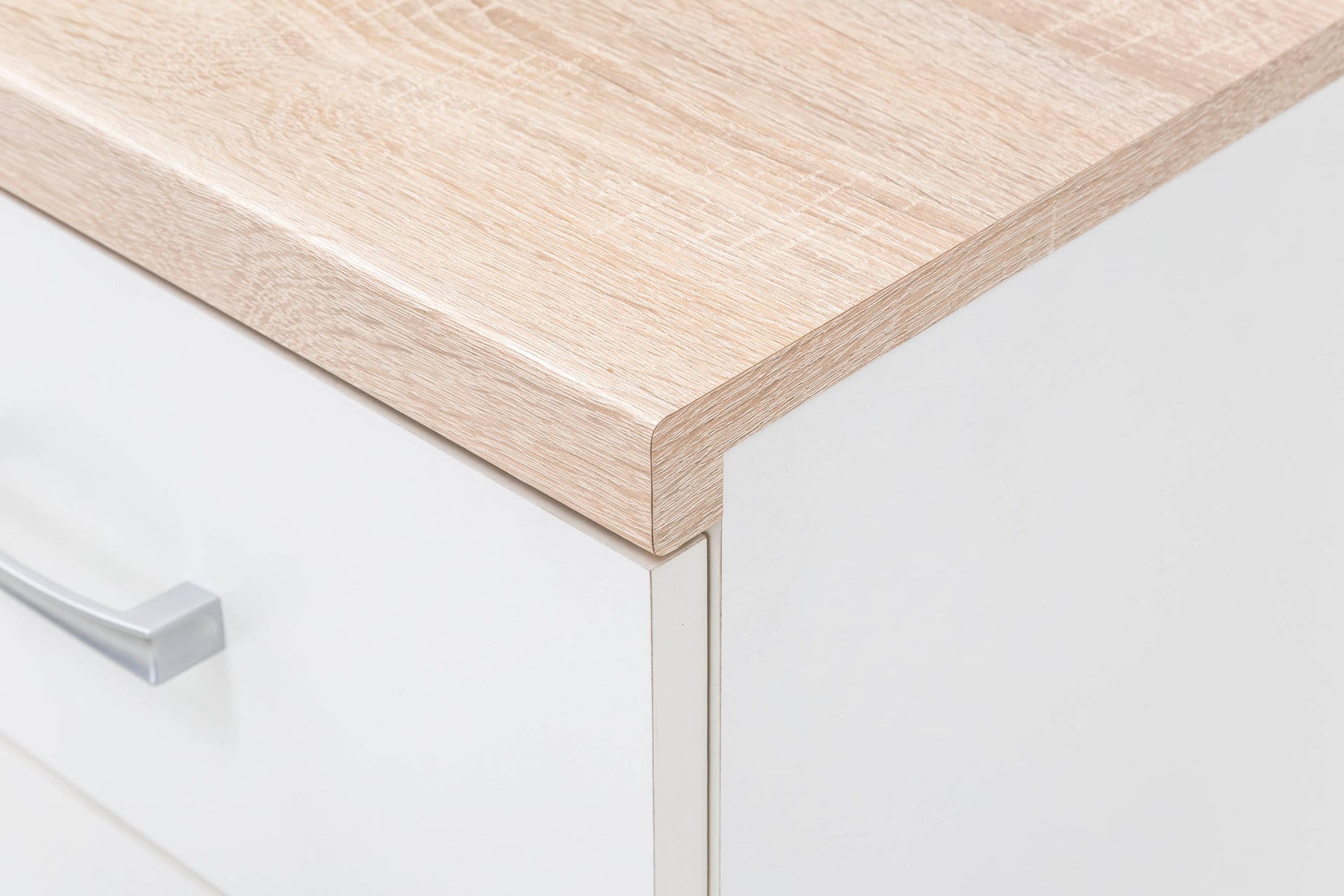 Comoda Top Mix Kom 1D4S, 80x33x85, alb/stejar sonoma - imagine 4