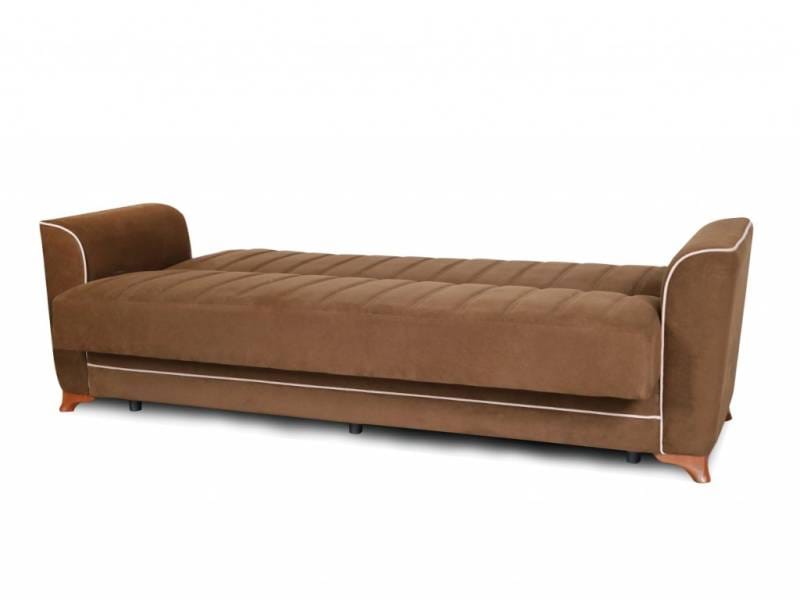 Canapea extensibila Madrid, 232x85x90, maro/bej - imagine 3