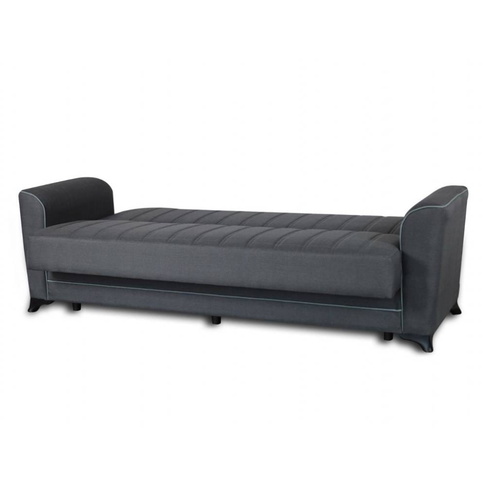 Canapea extensibila Madrid, 232x81x82, gri - imagine 3