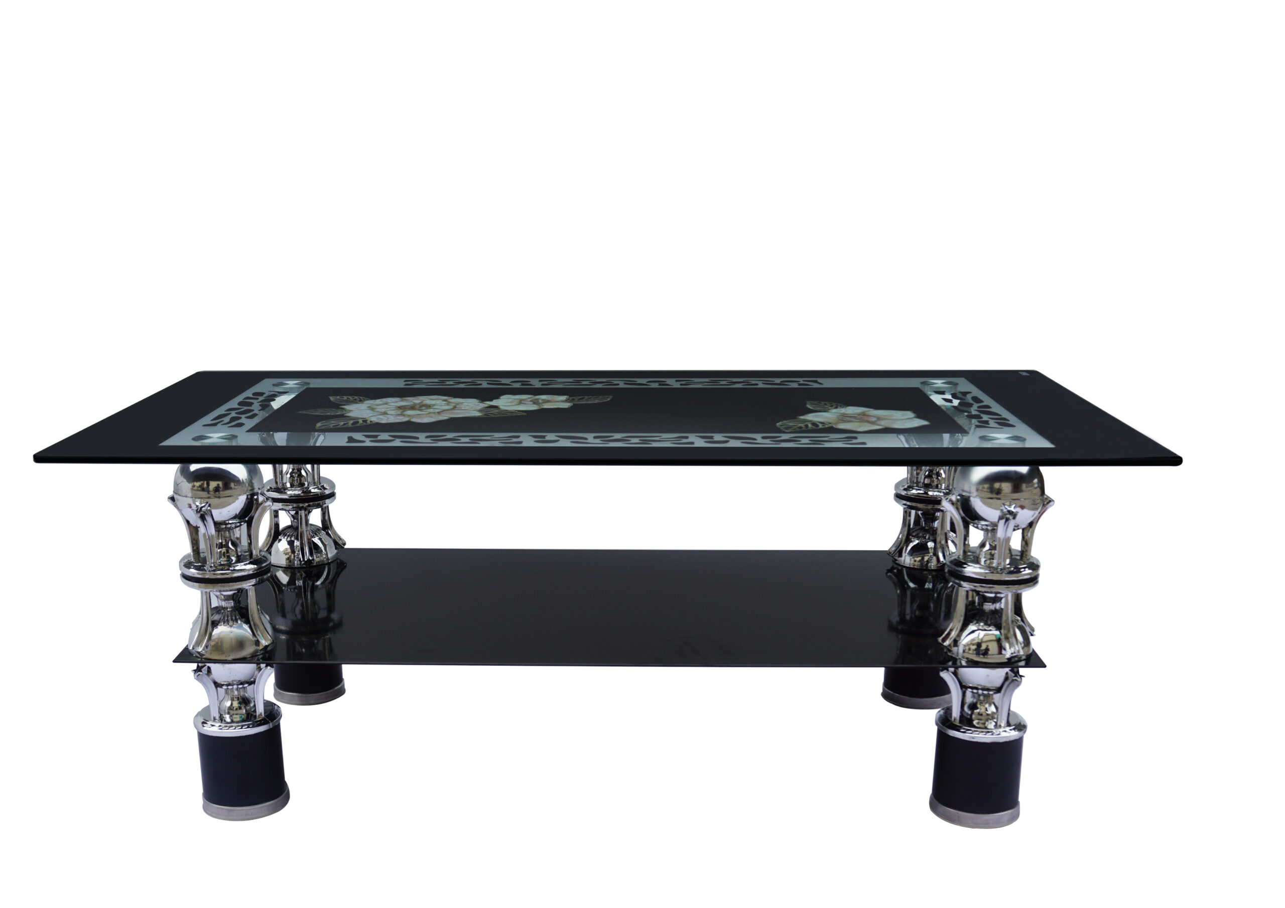 Masuta de cafea Mina, 110x55x42, negru - imagine 2