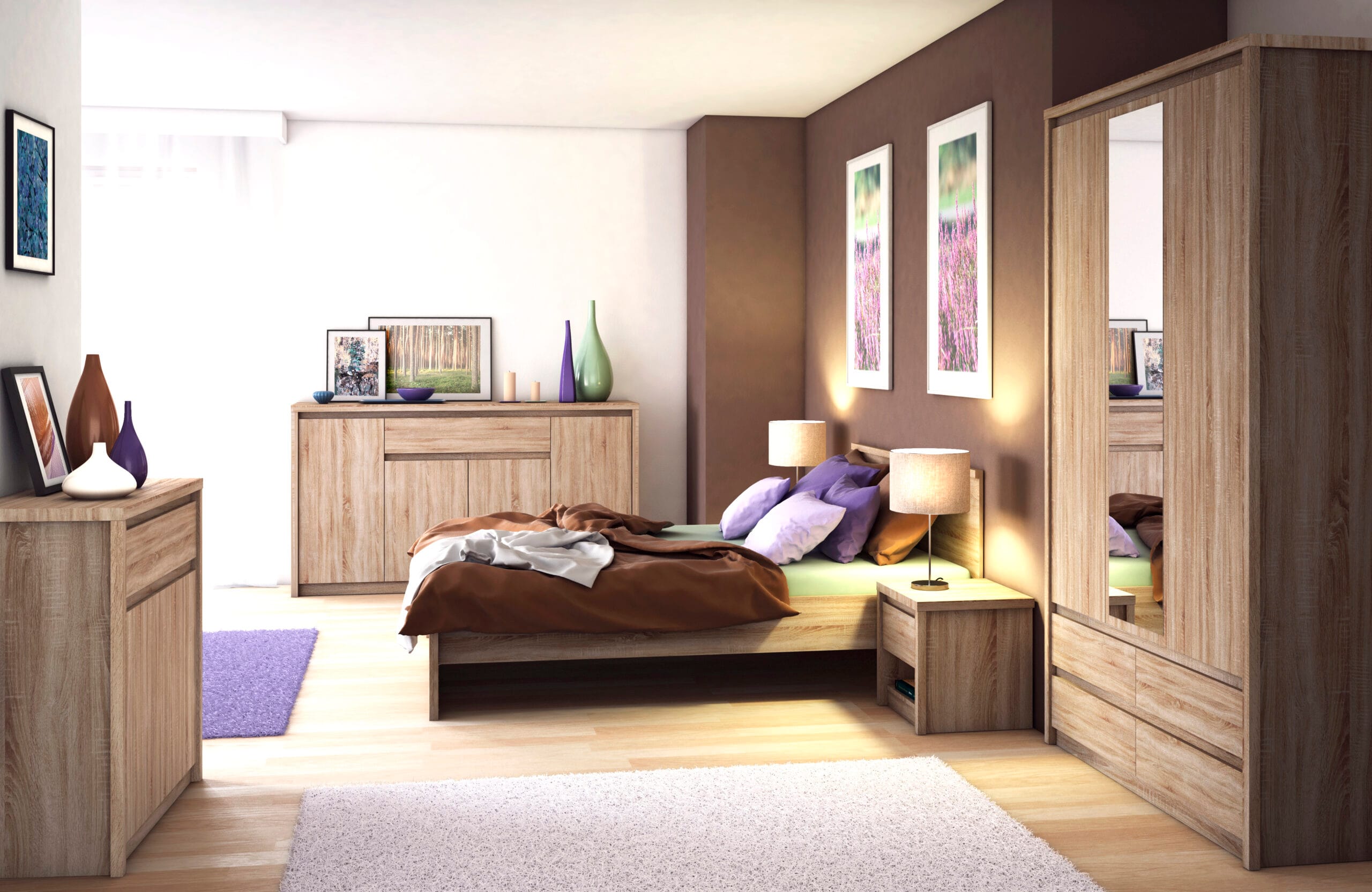 Comoda Norton Kom 2D1S, 87x40x91.5, stejar sonoma - imagine 3