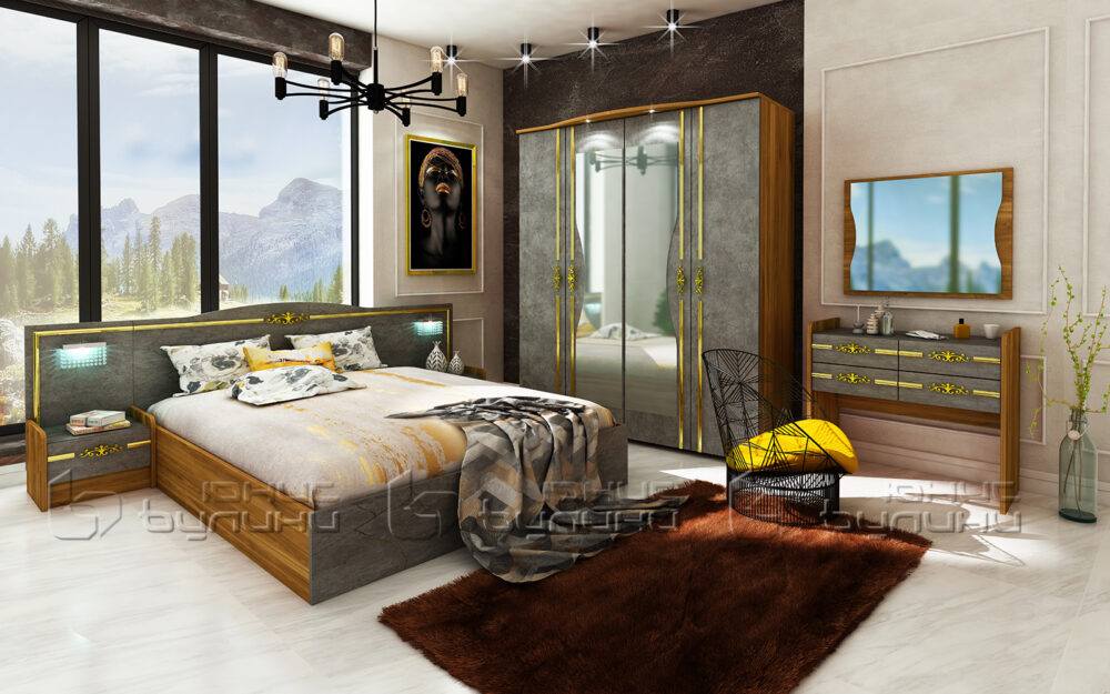 set-dormitor-auriu-oscar