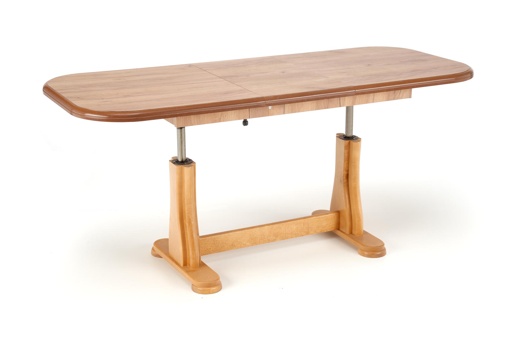 Masuta de cafea extensibila Tymon 2, 125-164x60-72x65, stejar craft - imagine 6