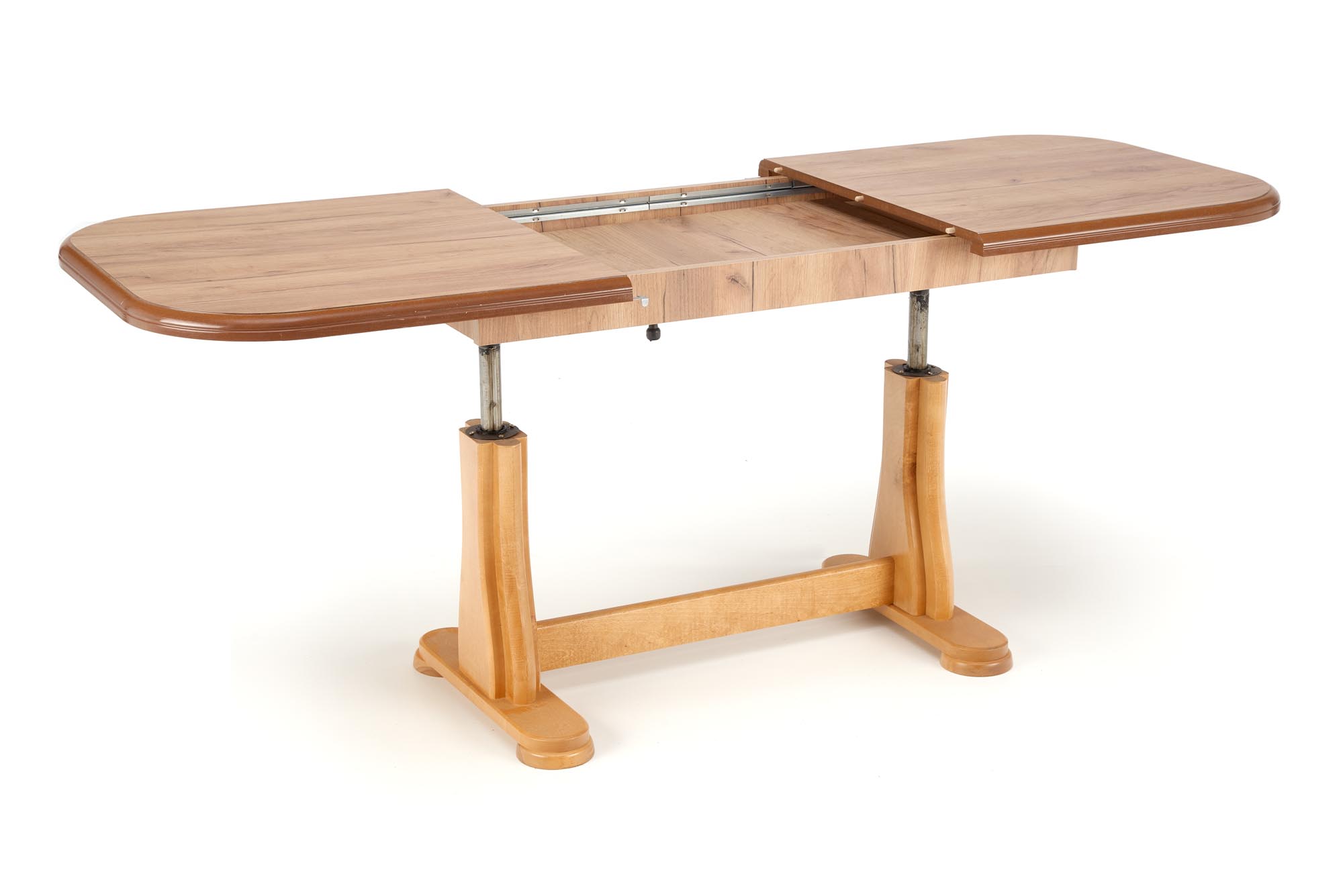 Masuta de cafea extensibila Tymon 2, 125-164x60-72x65, stejar craft - imagine 7