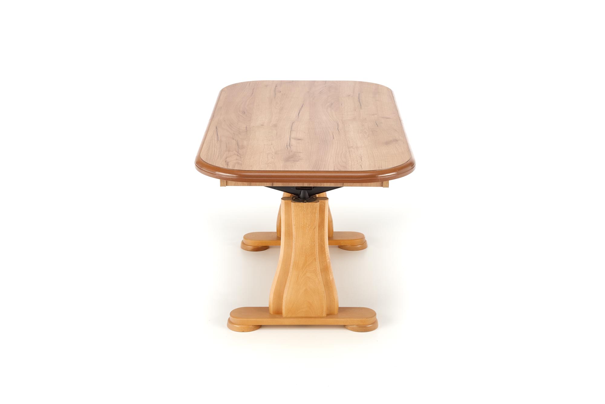 Masuta de cafea extensibila Tymon 2, 125-164x60-72x65, stejar craft - imagine 10