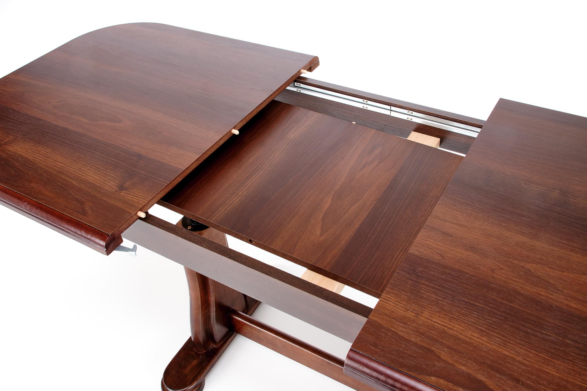 Masuta de cafea extensibila Tymon 2, 125-164x60-72x65, nuc - imagine 2