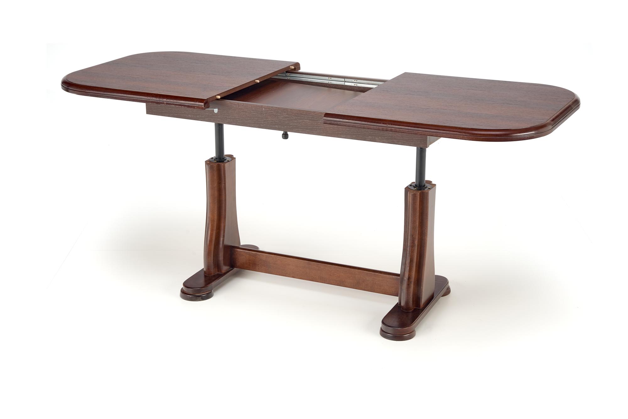 Masuta de cafea extensibila Tymon 2, 125-164x60-72x65, nuc - imagine 7