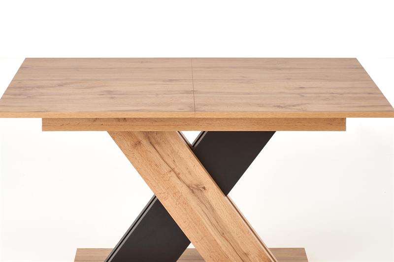 Masa extensibila Xarelto, 130(175)x85x76, stejar wotan / negru - imagine 7