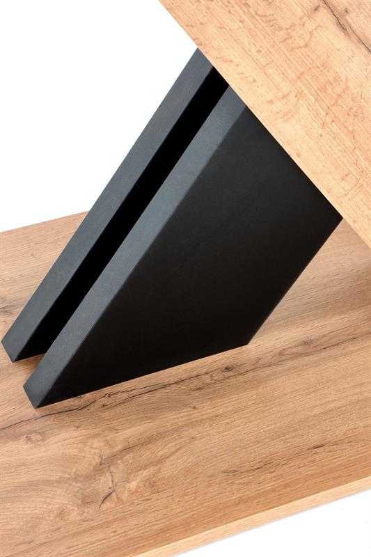 Masa extensibila Xarelto, 130(175)x85x76, stejar wotan / negru - imagine 3