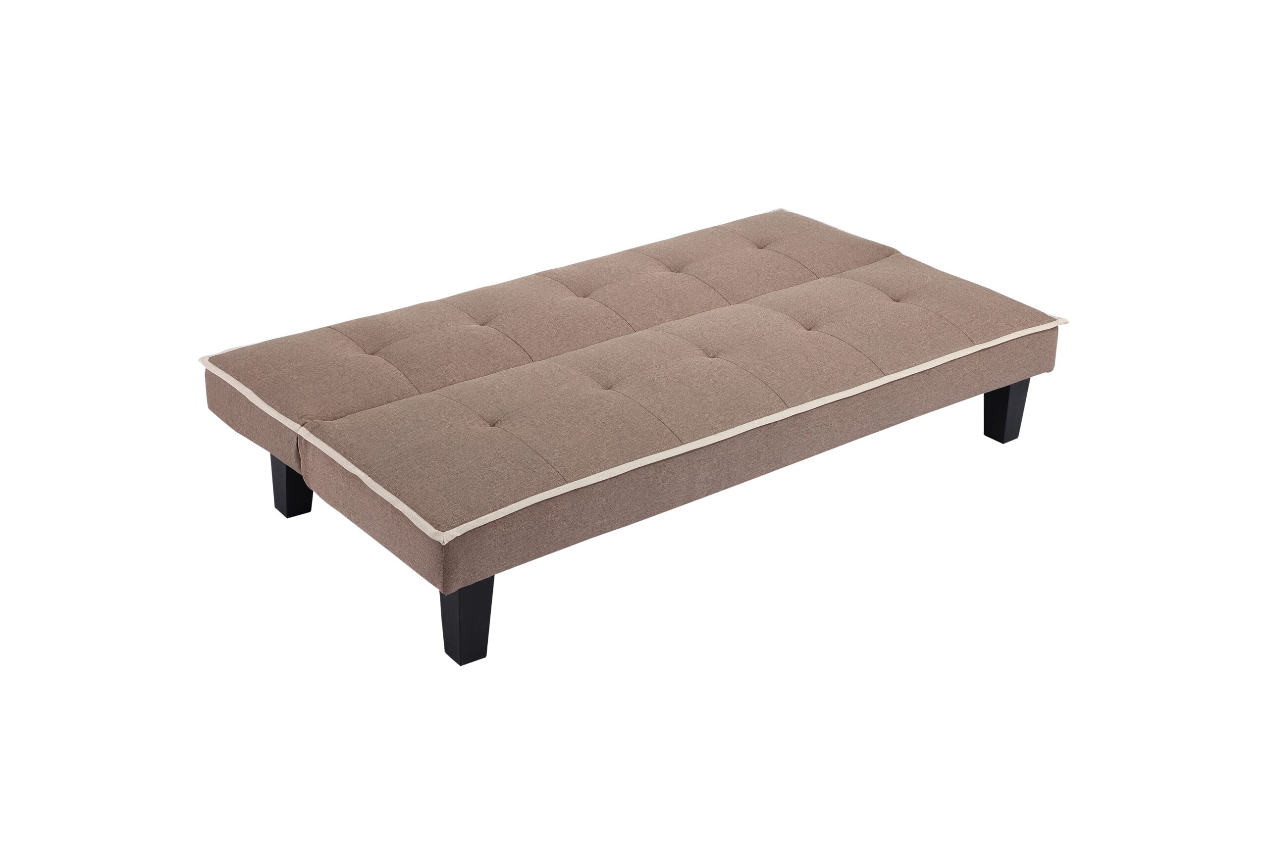 Canapea extensibila Forte, 178x81x71, maro/ bej/ negru - imagine 2
