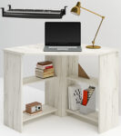 Birou Marea 3, 80x80x74, pacific alb craft