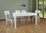 Masa extensibila Saragosa, 140(180)x90x75, alb mat