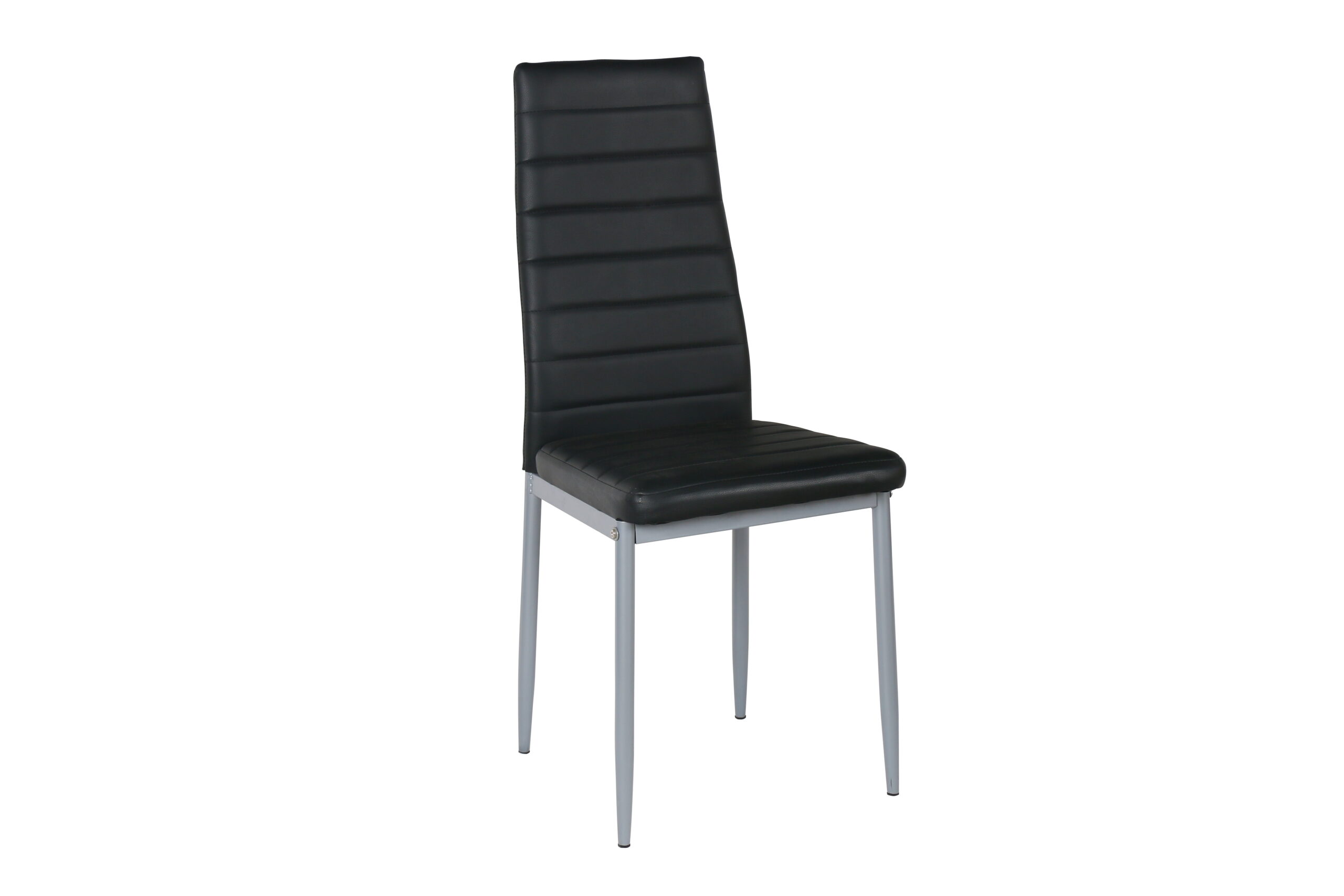 Scaun de sufragerie K-204, 41x50x98, negru/gri