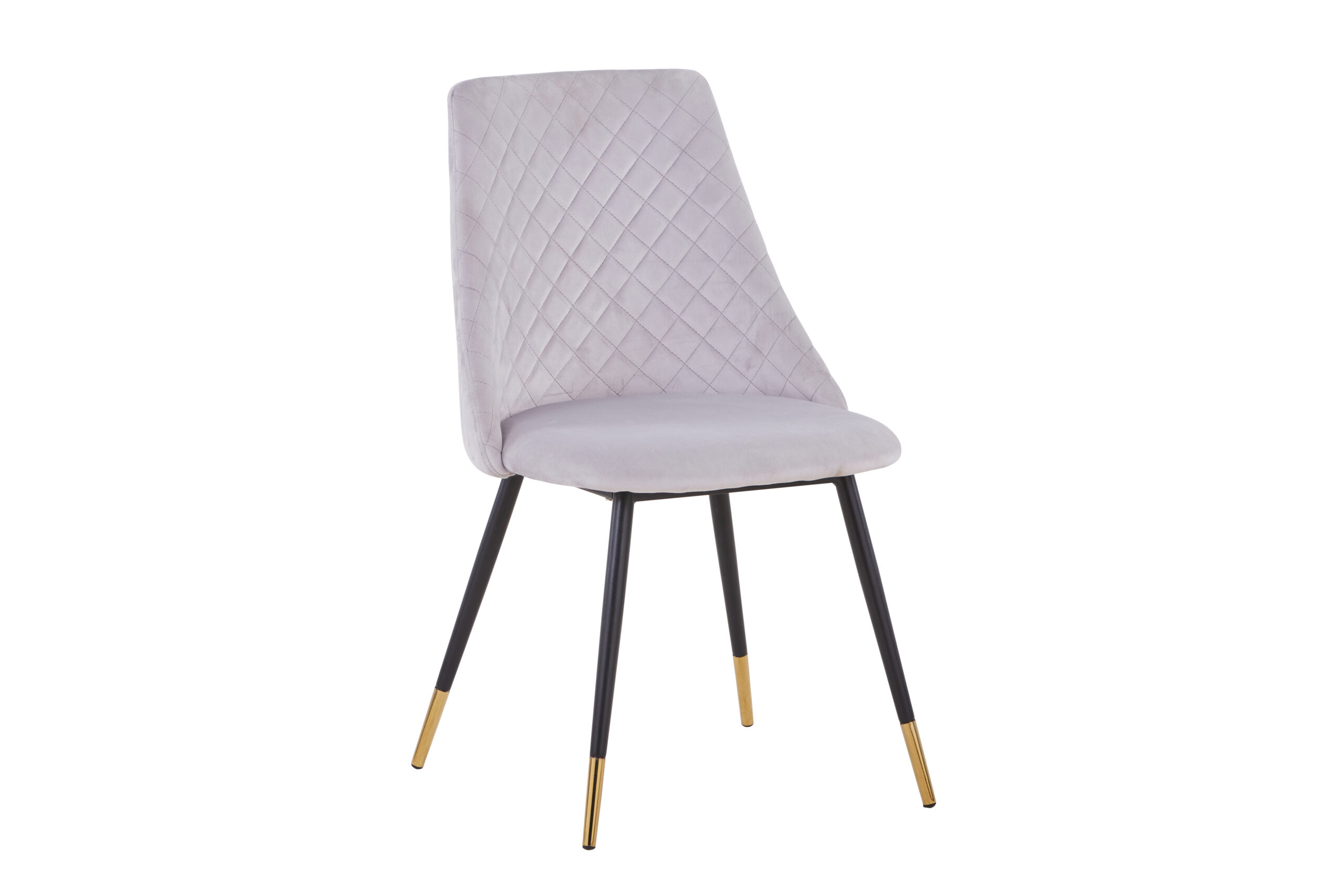 Scaun de sufragerie K-311, 52x51x82, gri deschis/negru/auriu