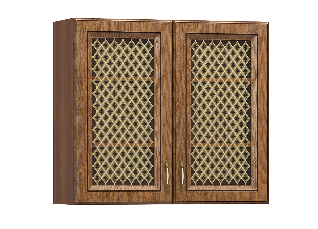 Corp superior Grand New 80ВВ vitrina, 80x72, nuc/stejar auriu
