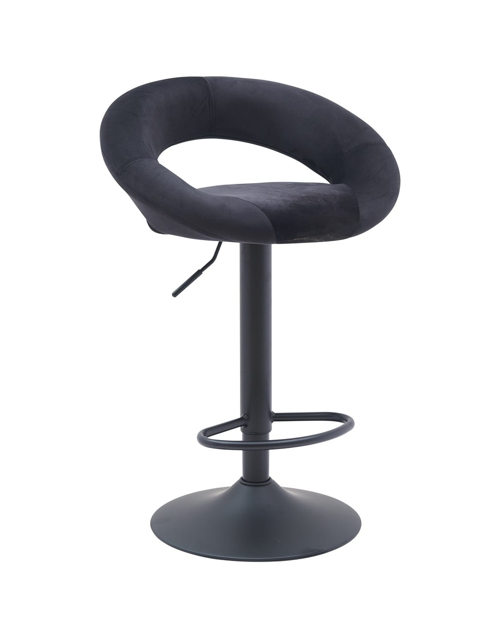 Scaun de bar N102, 53x48x78, negru