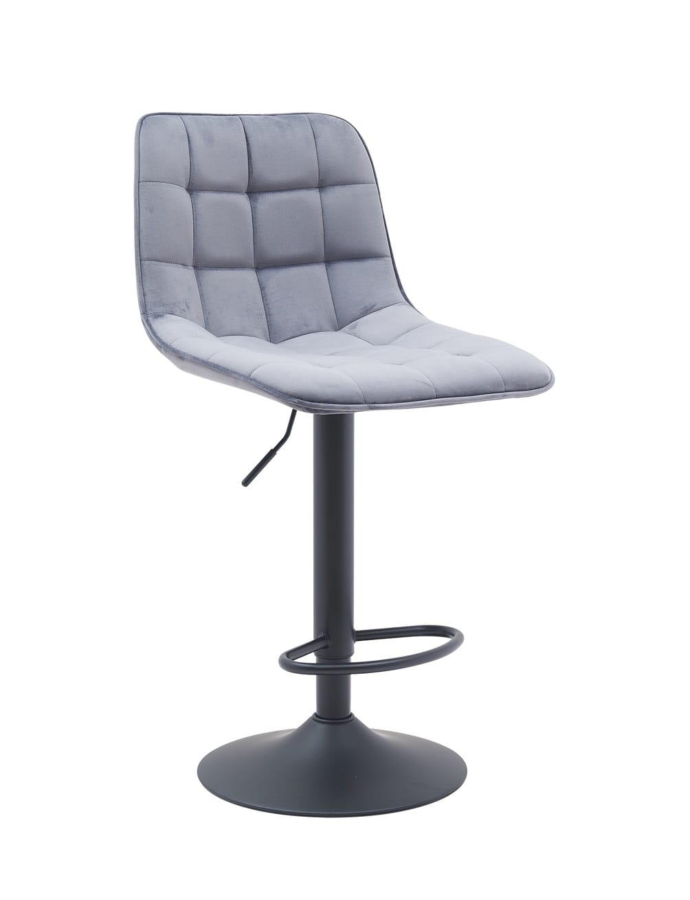 Scaun de bar N 95, 43x44x84, gri/ negru