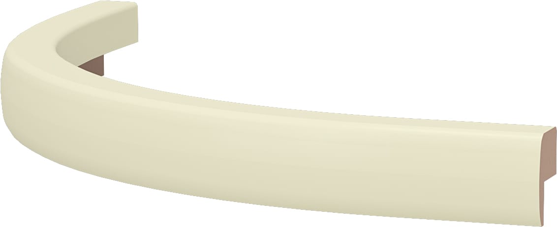 Cornisa inferioara curbata Vanilla, artar/vanilie/patina aurie