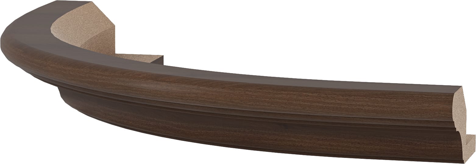 Cornisa superioara rotunjita Nuc, nuc patina