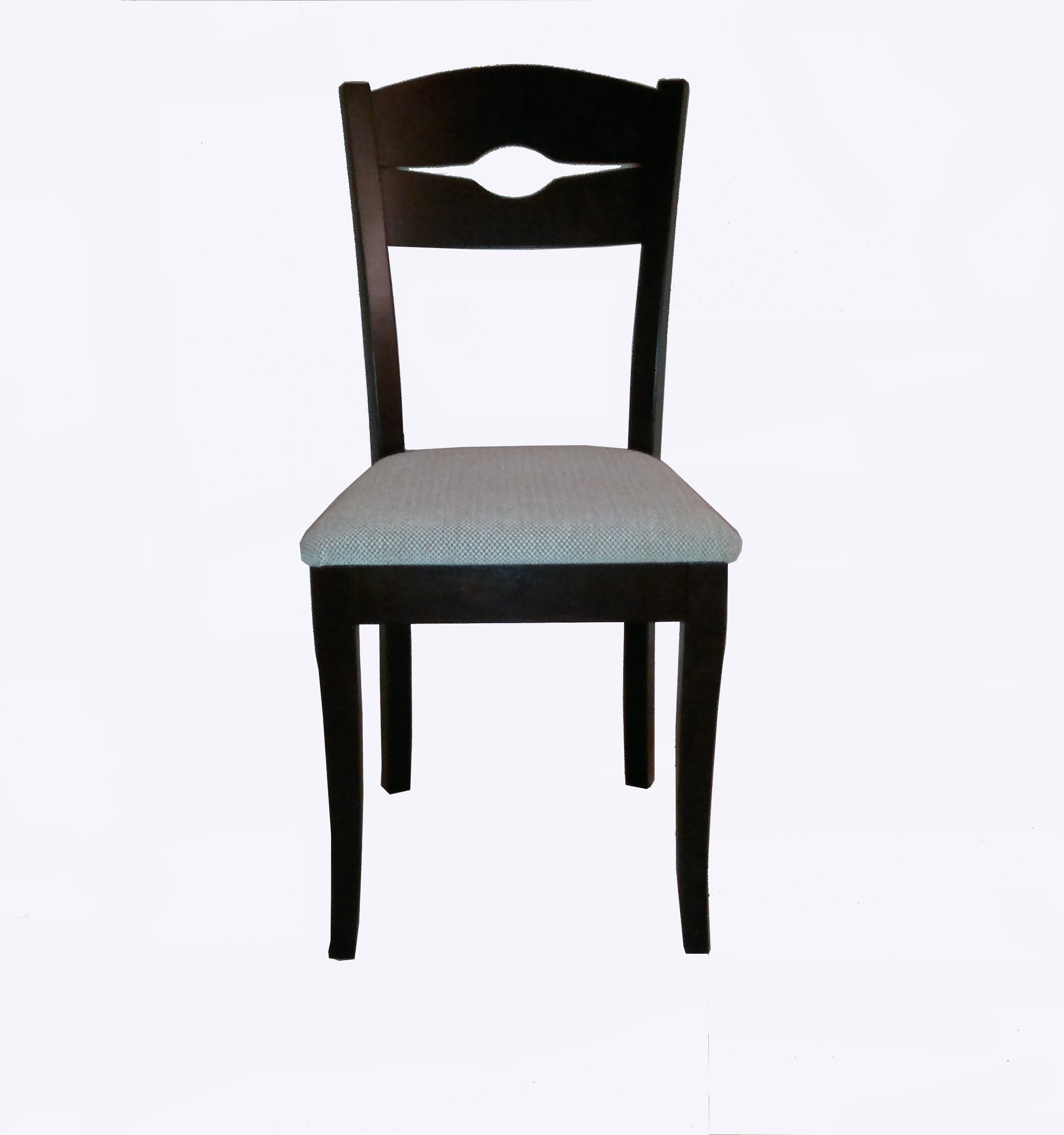 Scaun de sufragerie Manfred, 42x55x90, wenge/ gri - imagine 2