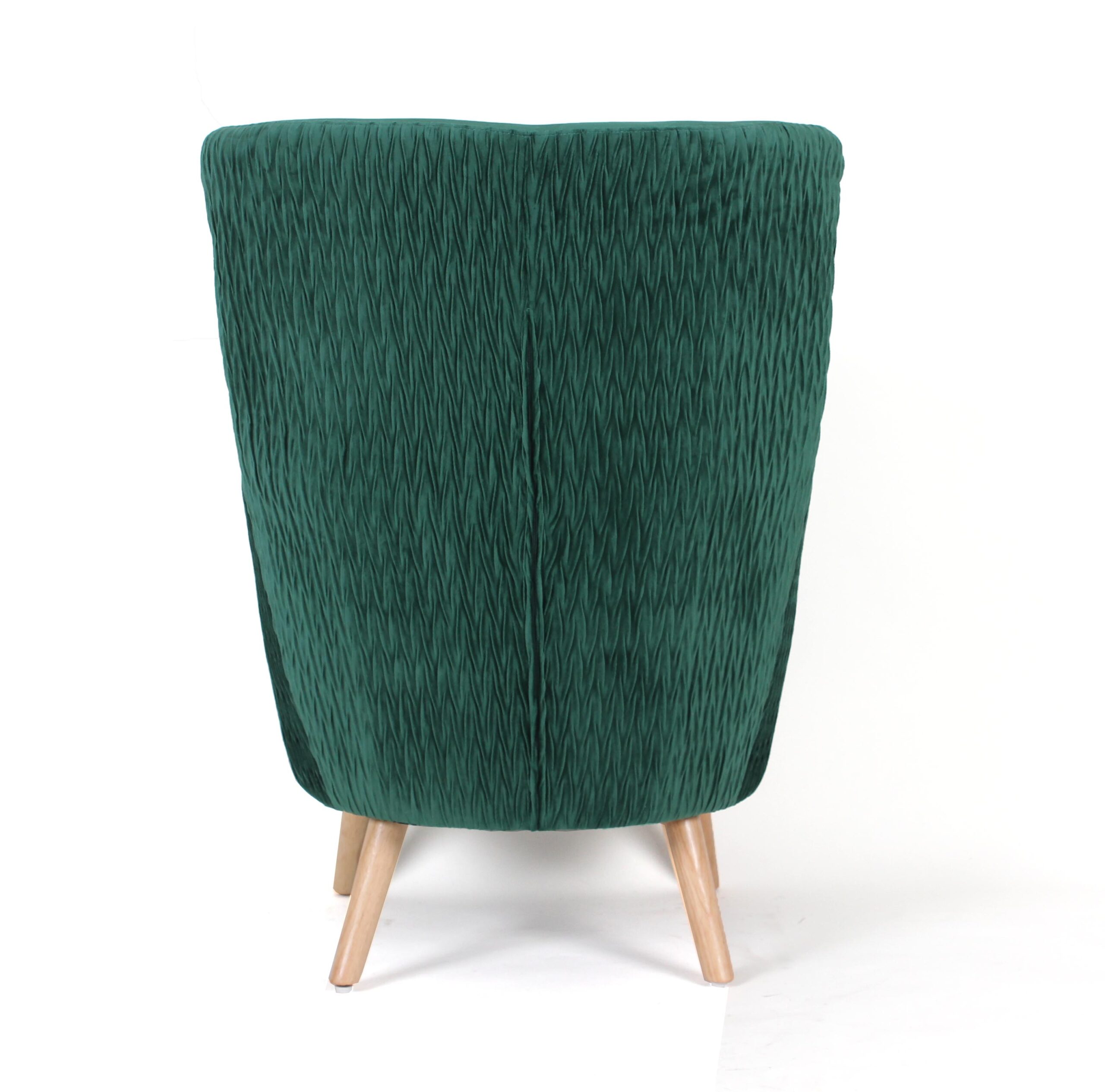 Fotoliu Preston, 78x87x105, verde/ natur - imagine 3