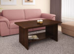 Masuta de cafea extensibila Adela, 120x60x60, wenge amber